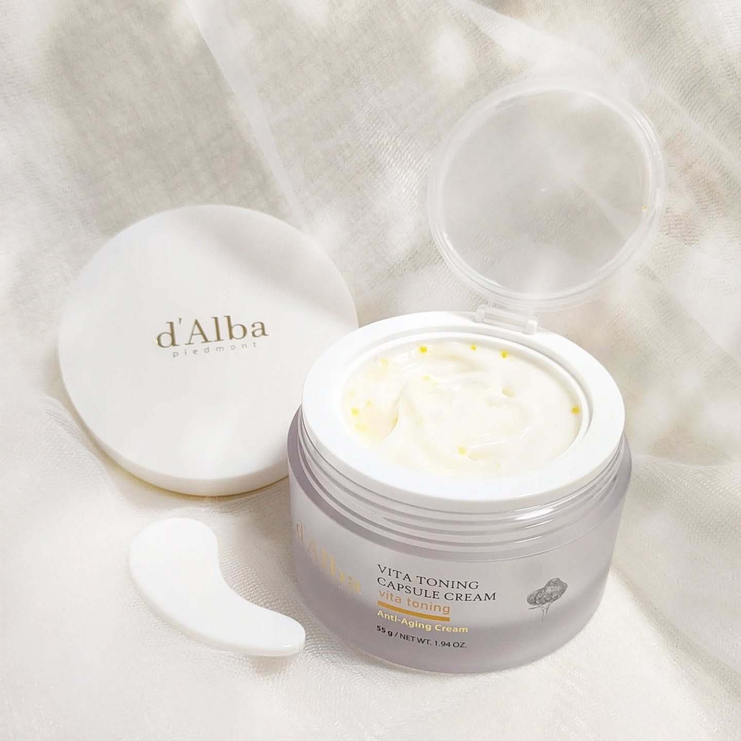 ビタトーニングカプセルクリーム/ダルバ/フェイスクリームを使ったクチコミ（2枚目）