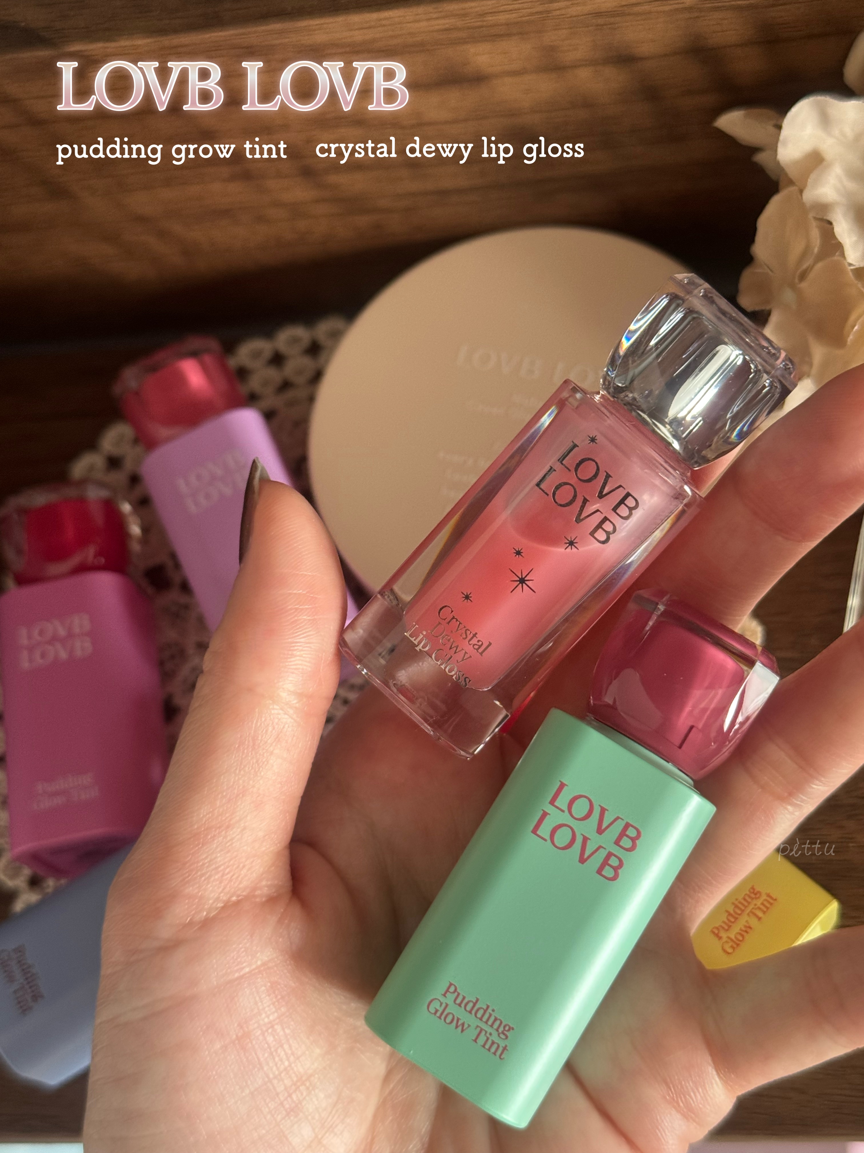 プリングロウkoreaリップティント 02 ENDING ROSE/LOVB LOVB/口紅を使ったクチコミ（2枚目）