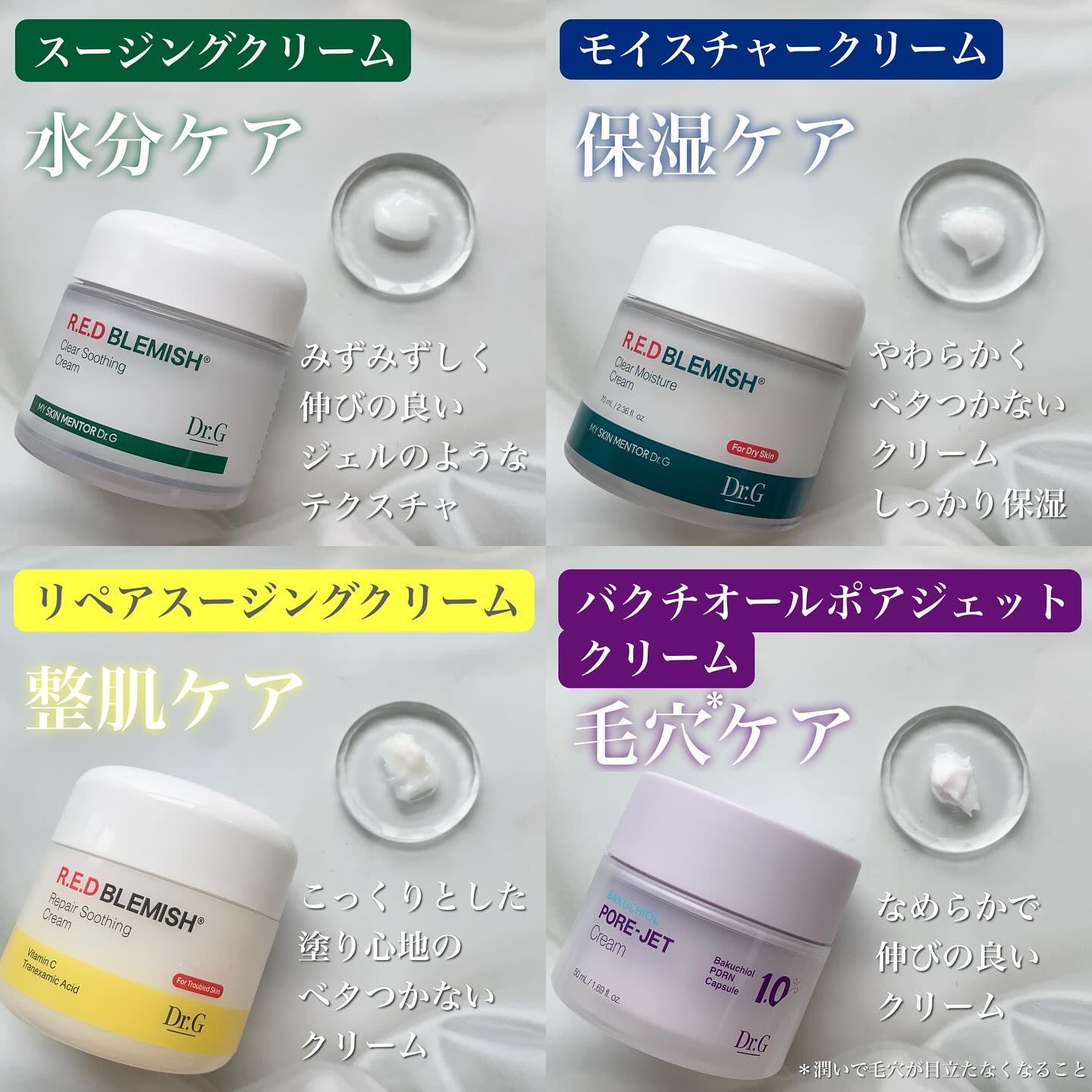 レッドブレミッシュ クリアスージングクリーム/Dr.G/フェイスクリームを使ったクチコミ（3枚目）