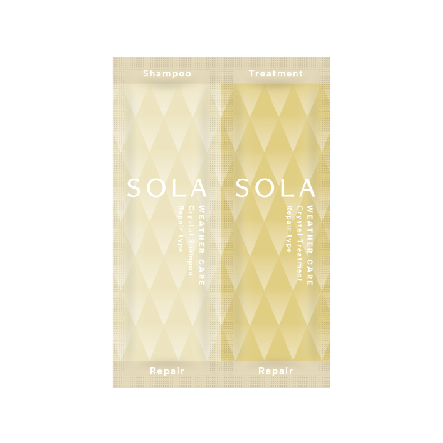 ソラ ウェザーケア クリスタル シャンプー/ヘアトリートメント リペアタイプ シャンプー＆ヘアトリートメント 2連お試し