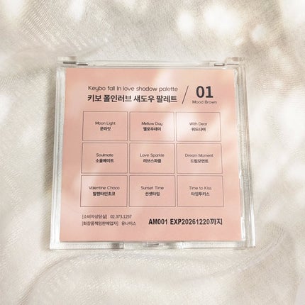 KEYBO FALL IN LOVE SHADOW PALETTE/keybo/アイシャドウパレットを使ったクチコミ(4枚目)