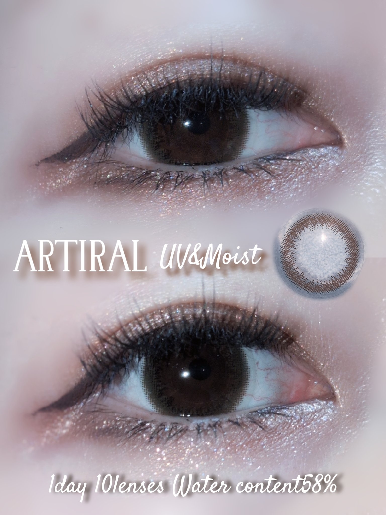 アーティラル UV＆モイスト ワンデー/ARTIRAL/ワンデー（１DAY）カラコンを使ったクチコミ（1枚目）