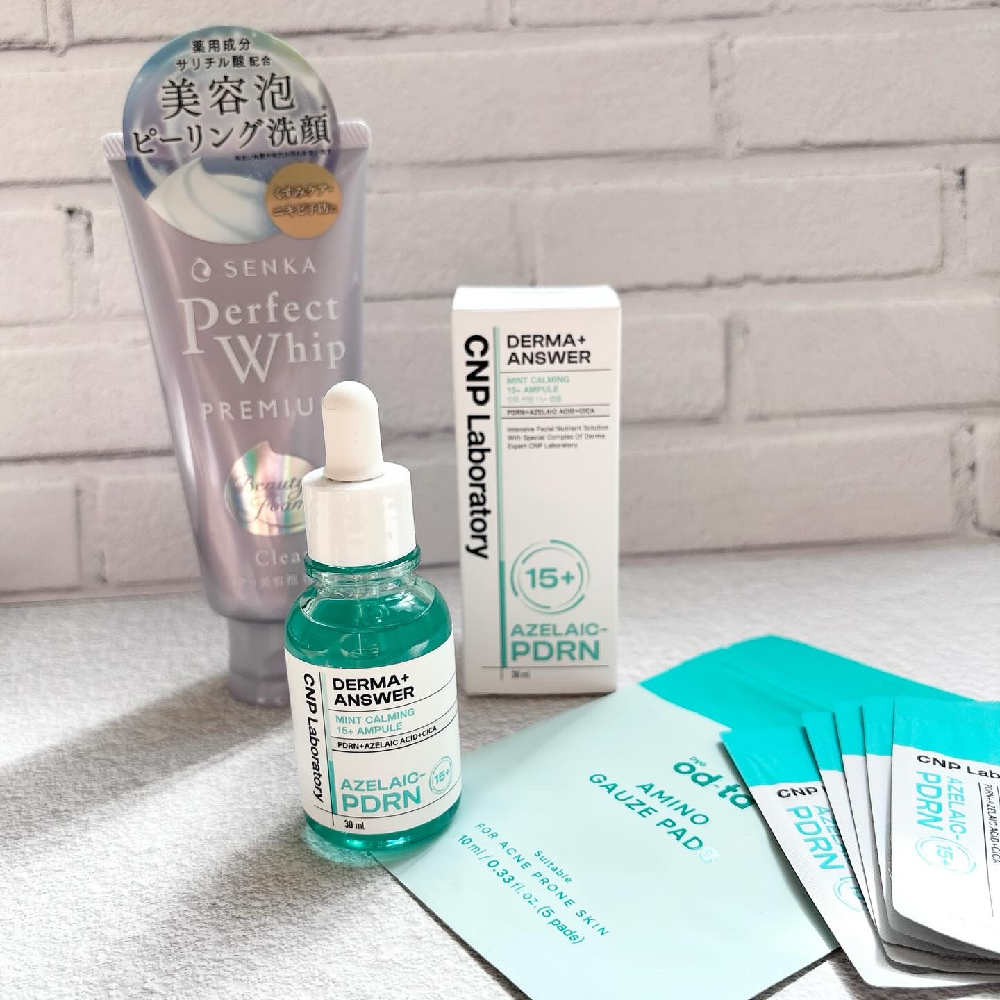 ・
リピ買いスキンケア🌿

▶︎ #ダーマアンサーミントカーミング 15+
前のメガ割購入品。
使い始めてから肌の油水分が整って
白いポツポツができにくくなった印象🥹✧
最近は肌治安が安定してきたから出番少ないけど
無くては不安になるく