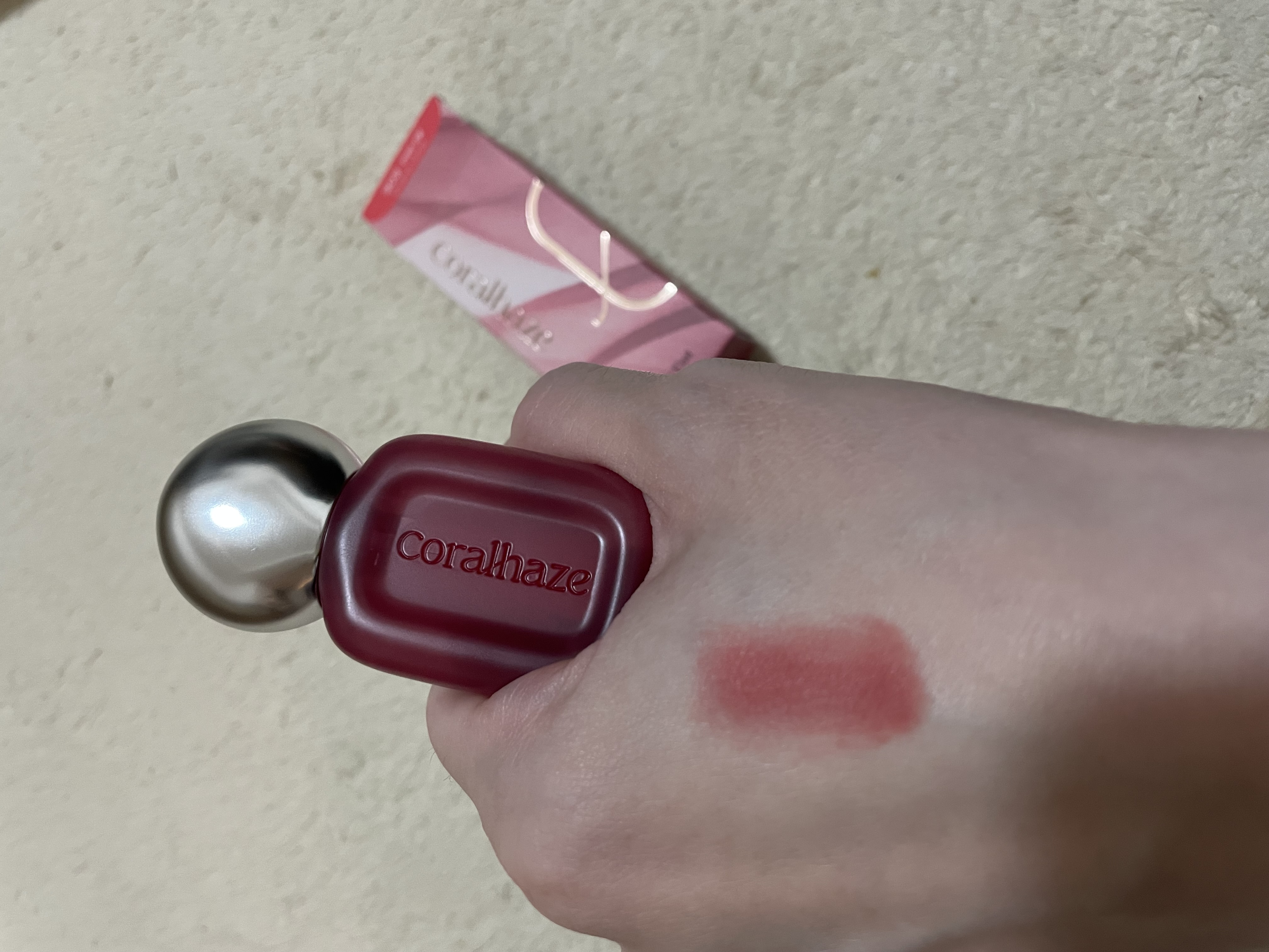 ベア ベルベット ティント/Coralhaze/リップティントを使ったクチコミ（2枚目）