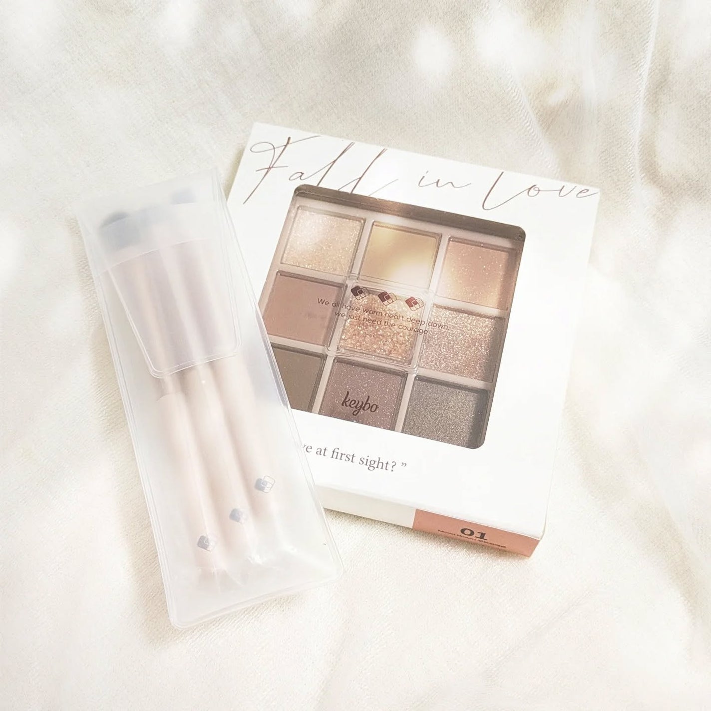 KEYBO FALL IN LOVE SHADOW PALETTE/keybo/アイシャドウパレットを使ったクチコミ(2枚目)