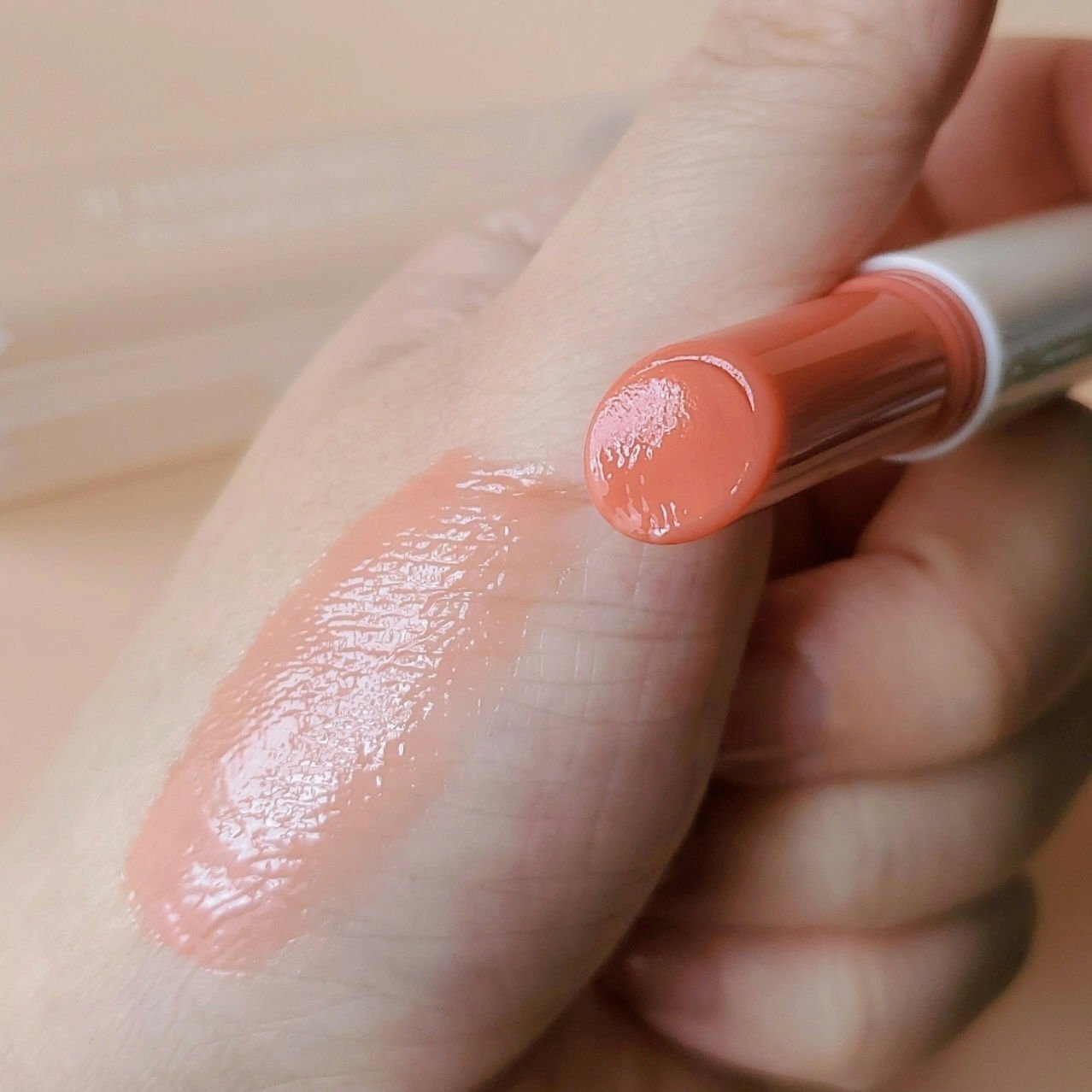 #HANHYUNJAE プロメルトリップバームのクチコミ「すご～く可愛い♡
めちゃくちゃ気に入った♪

🩷＃HANHYUNJAE プロメルトリップバーム.....」（3枚目）