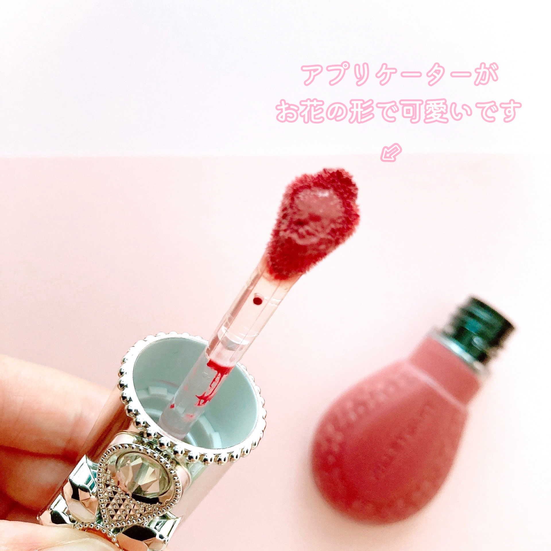 ジルスチュアート ブルームドロップ リップ＆チーク シフォン/JILL STUART/リキッドチークを使ったクチコミ（3枚目）