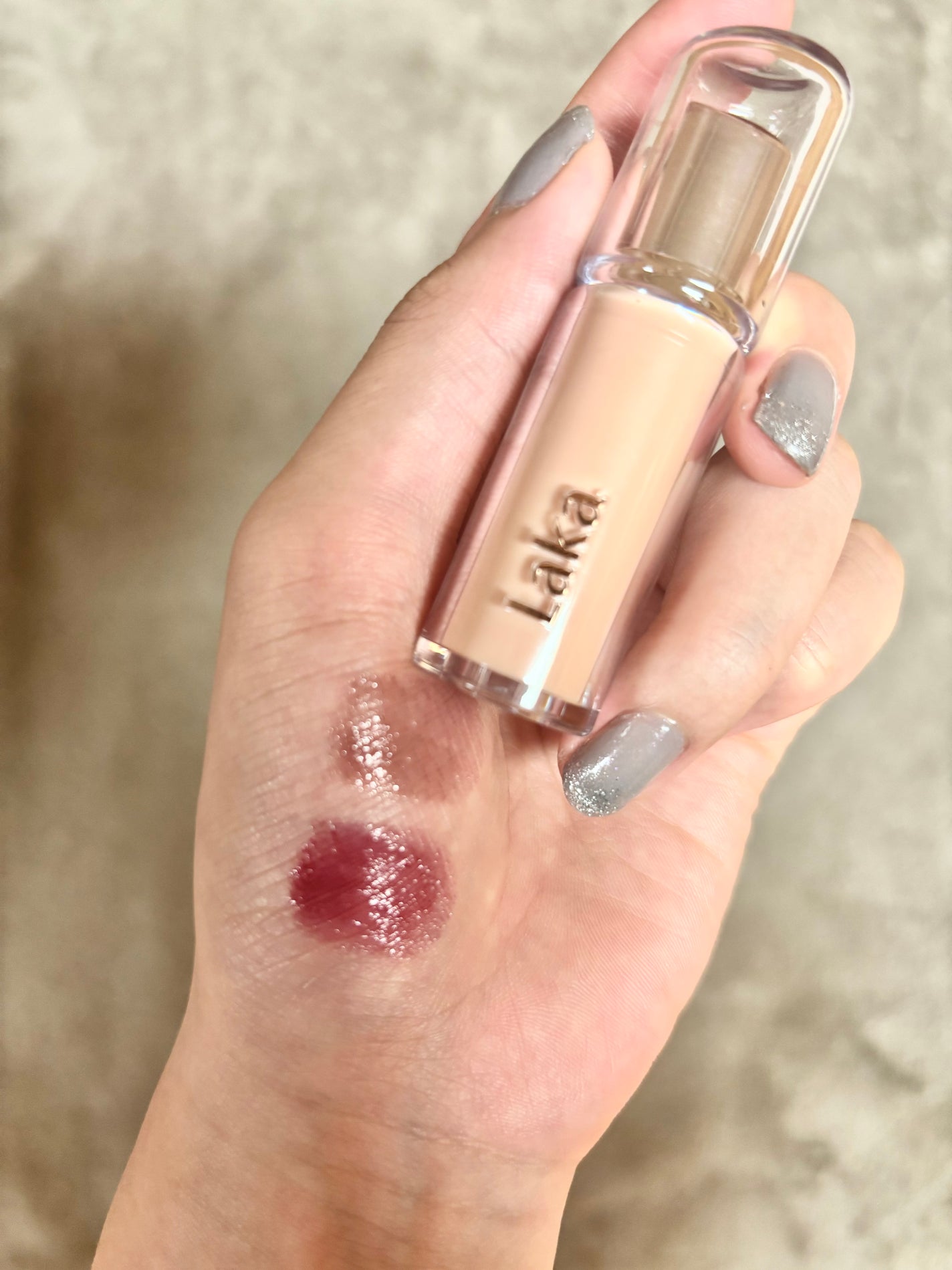 ボンディンググロウリップスティック/Laka/口紅を使ったクチコミ(2枚目)