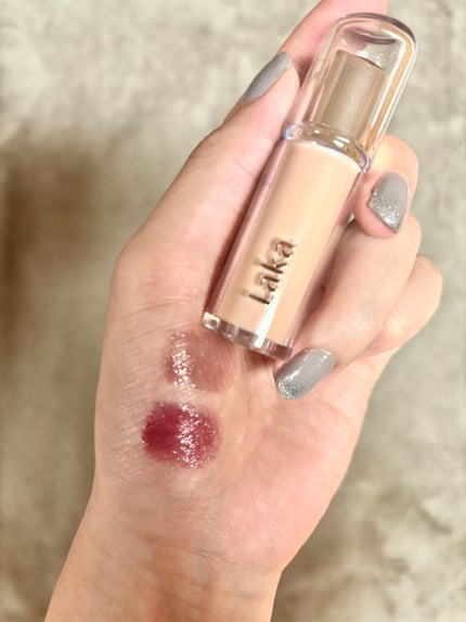 ボンディンググロウリップスティック/Laka/口紅を使ったクチコミ(2枚目)