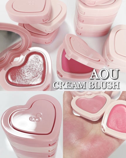 GLOWY CREAM BLUSH/AOU/ジェル・クリームチークを使ったクチコミ(1枚目)