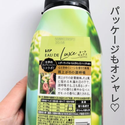 レノア オードリュクス シダーウッド&ベルガモットハーブの香り/レノア/柔軟剤を使ったクチコミ(2枚目)