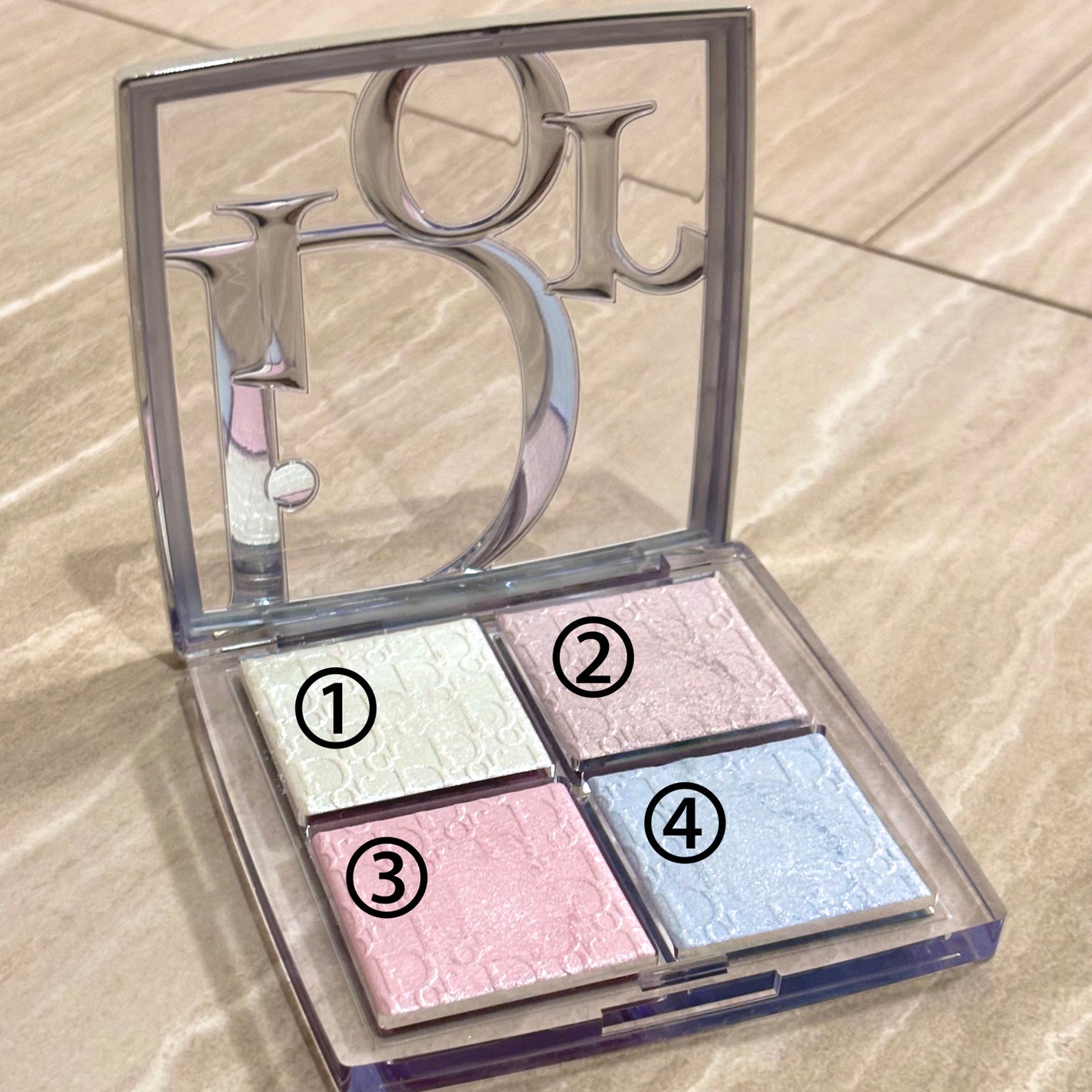 バックステージ グロウ マキシマイザー パレット/Dior/ハイライトを使ったクチコミ(2枚目)