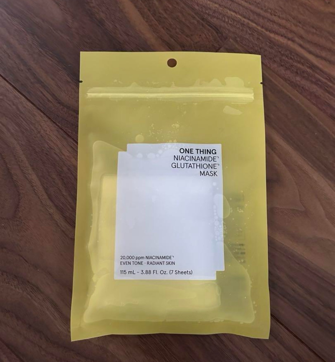 ナイアシンアミドグルタチオンマスク/ONE THING/シートマスク・パックを使ったクチコミ（1枚目）