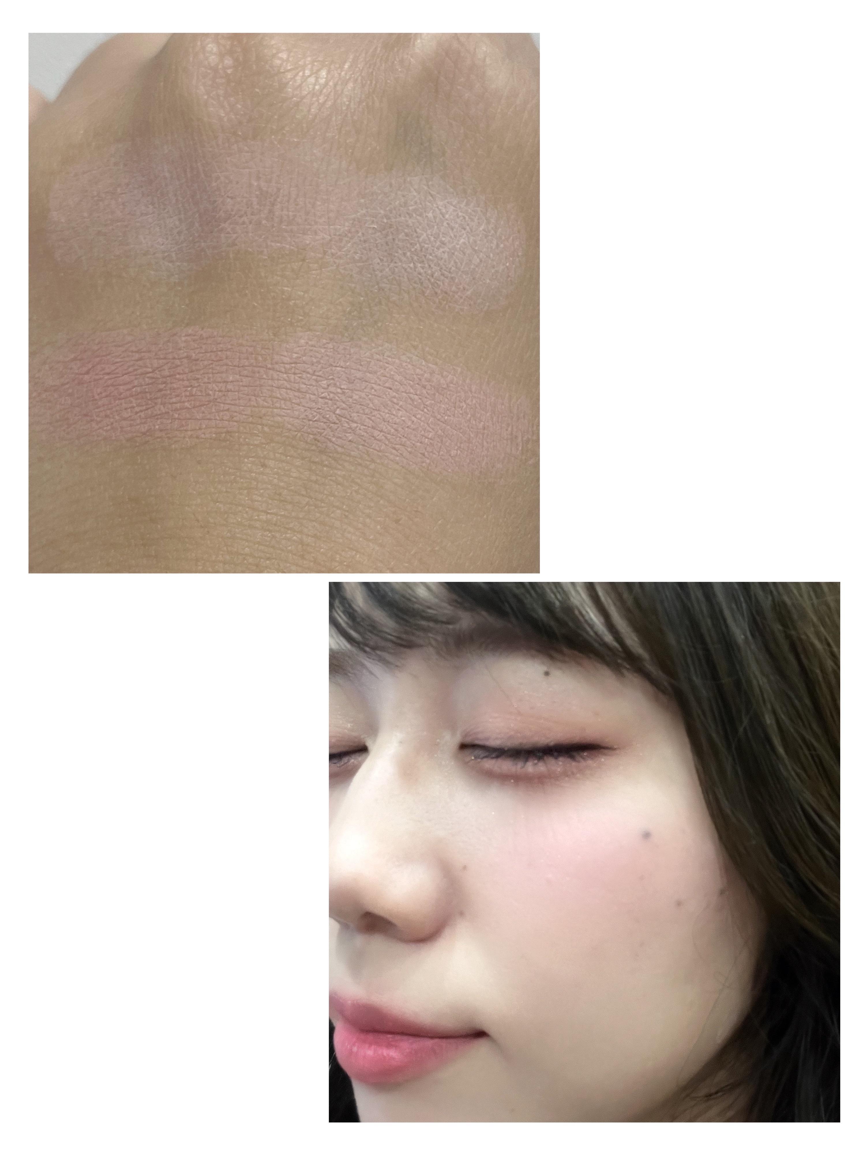 ブレンディングムードチーク 15 ローズミルクティー/dasique/パウダーチークを使ったクチコミ（2枚目）