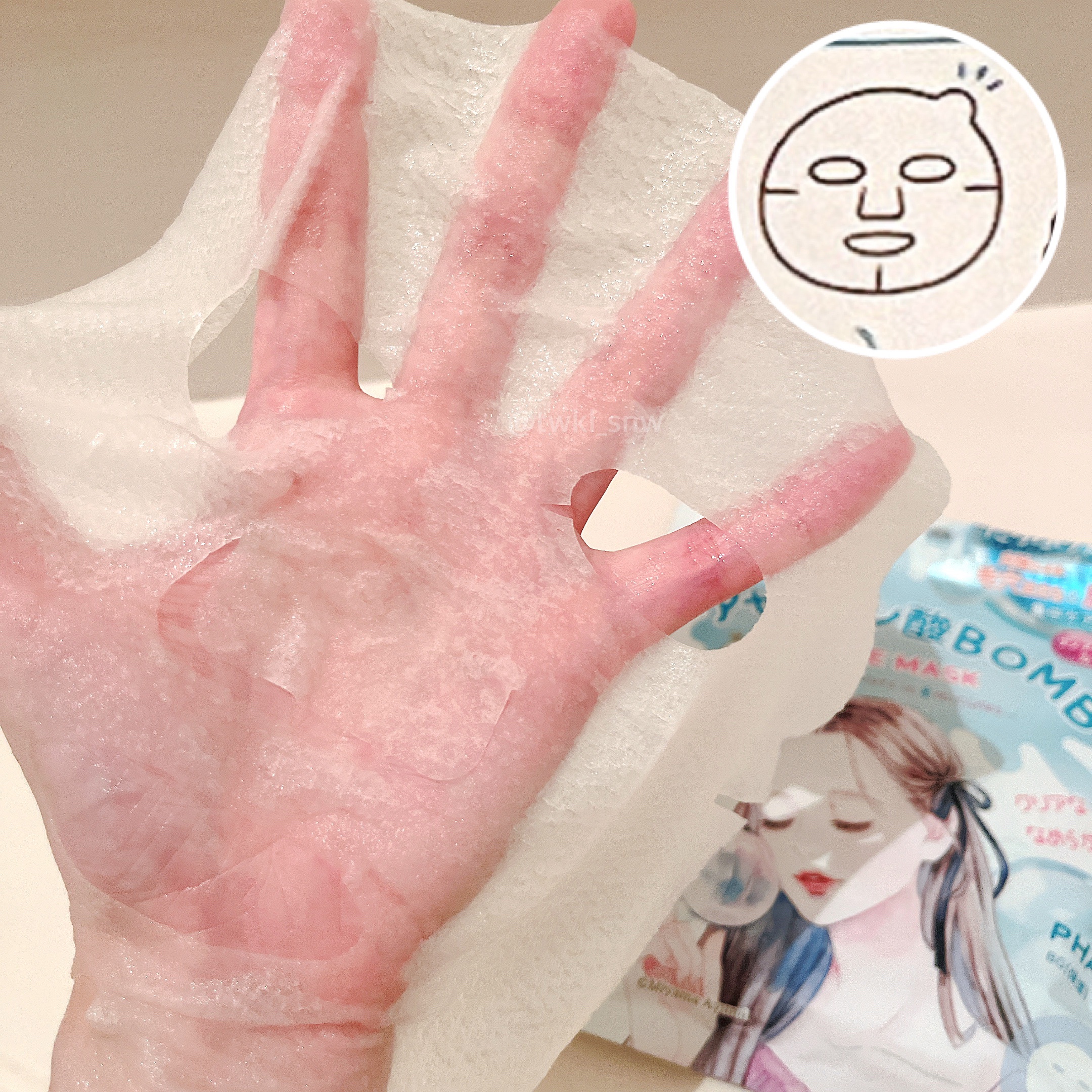 クリアターン　アゼライン酸BOMBマスク/クリアターン/シートマスク・パックを使ったクチコミ（2枚目）