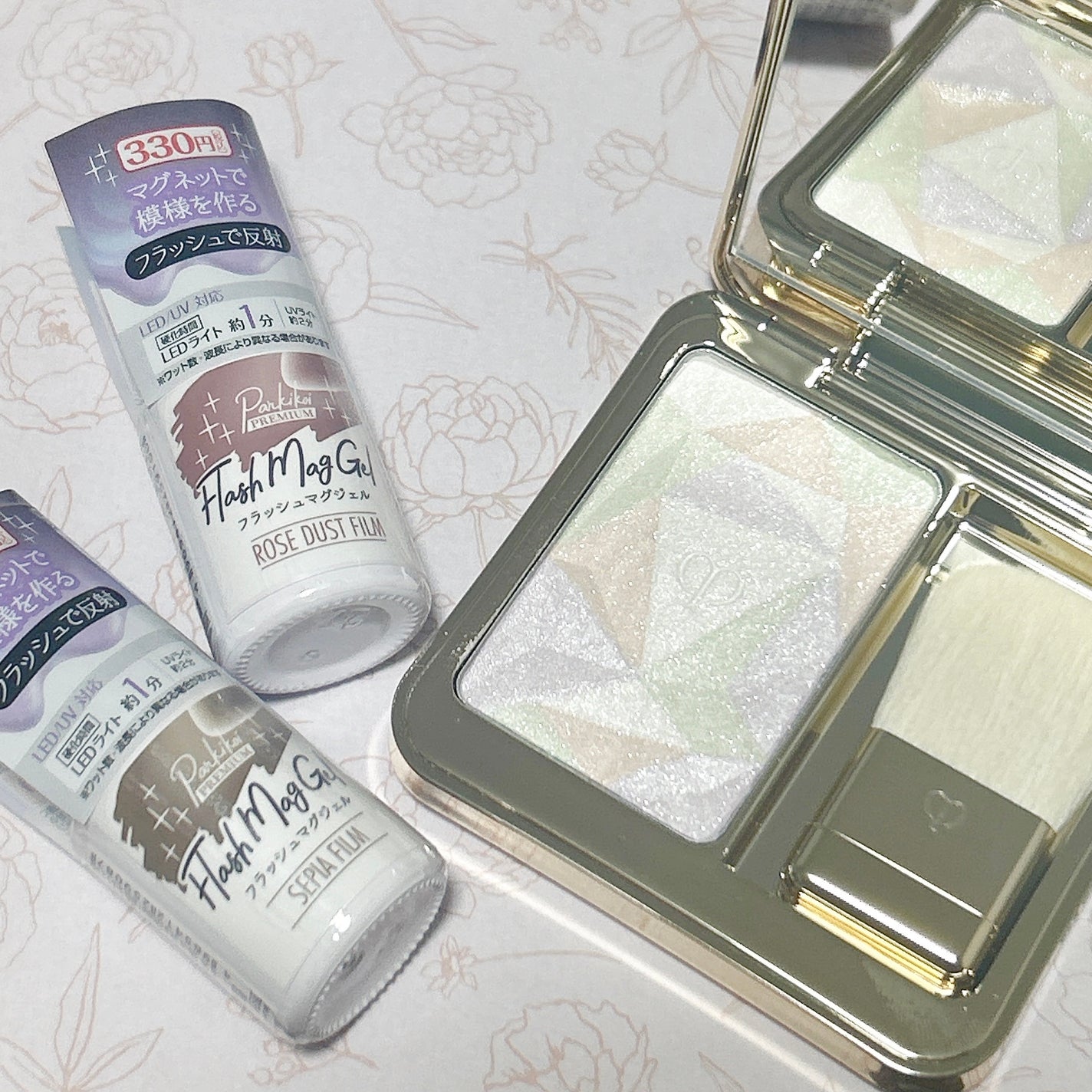 なぎさ on LIPS 「#コスメ購入品クレドのハイライターとキャンドゥの新作フラッシュ..」(1枚目)