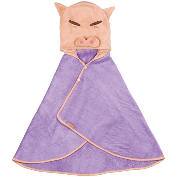 吸水速乾フード付きバスポンチョ  ぶりぶりざえもん(クレヨンしんちゃん)