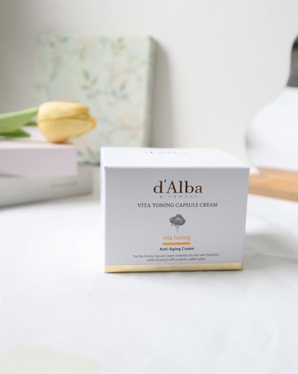 ビタトーニングカプセルクリーム/ダルバ/フェイスクリームを使ったクチコミ(4枚目)