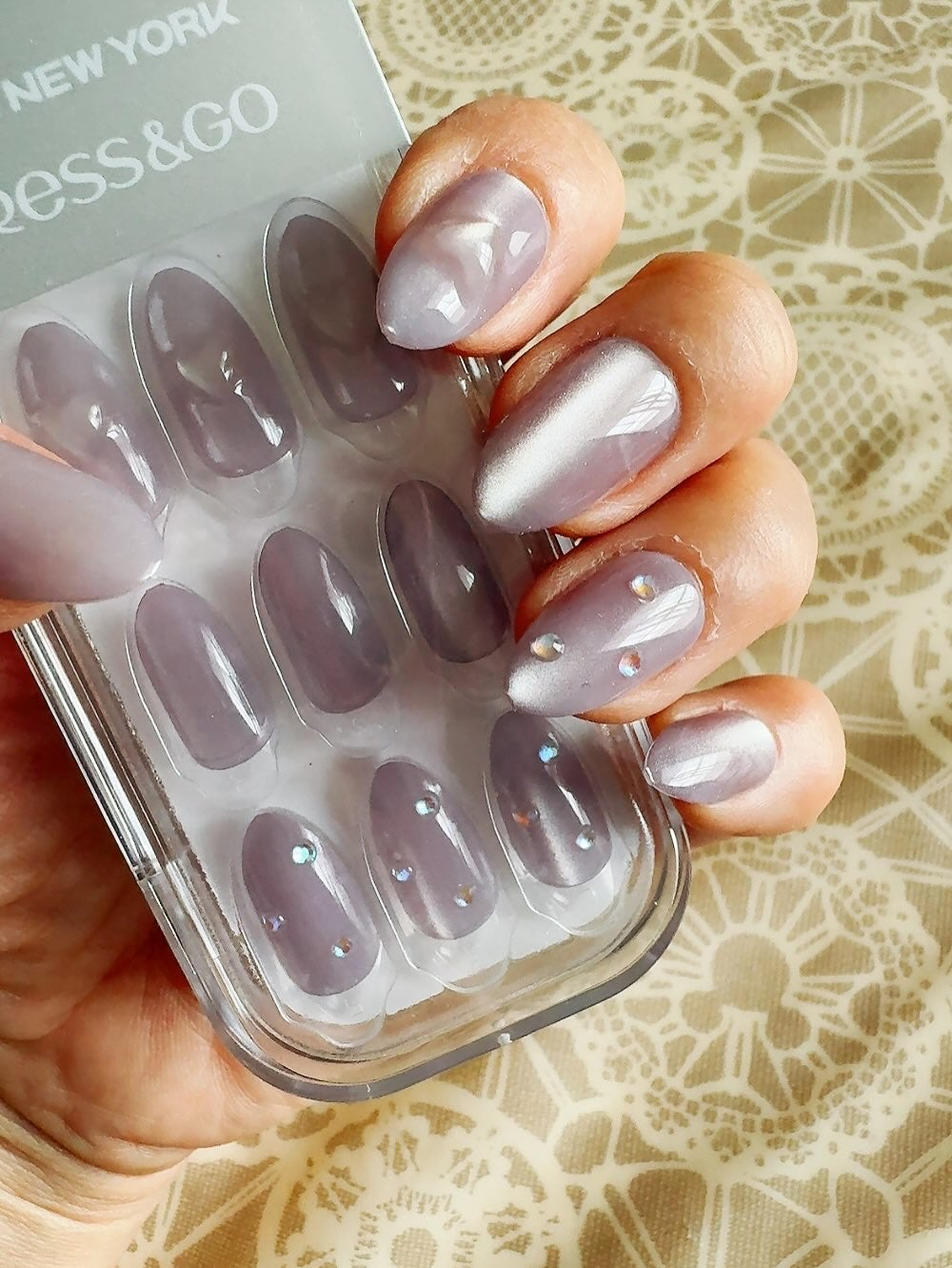 Press&Go ELEGANT/KISS NEW YORK/ネイルチップ・パーツを使ったクチコミ(6枚目)