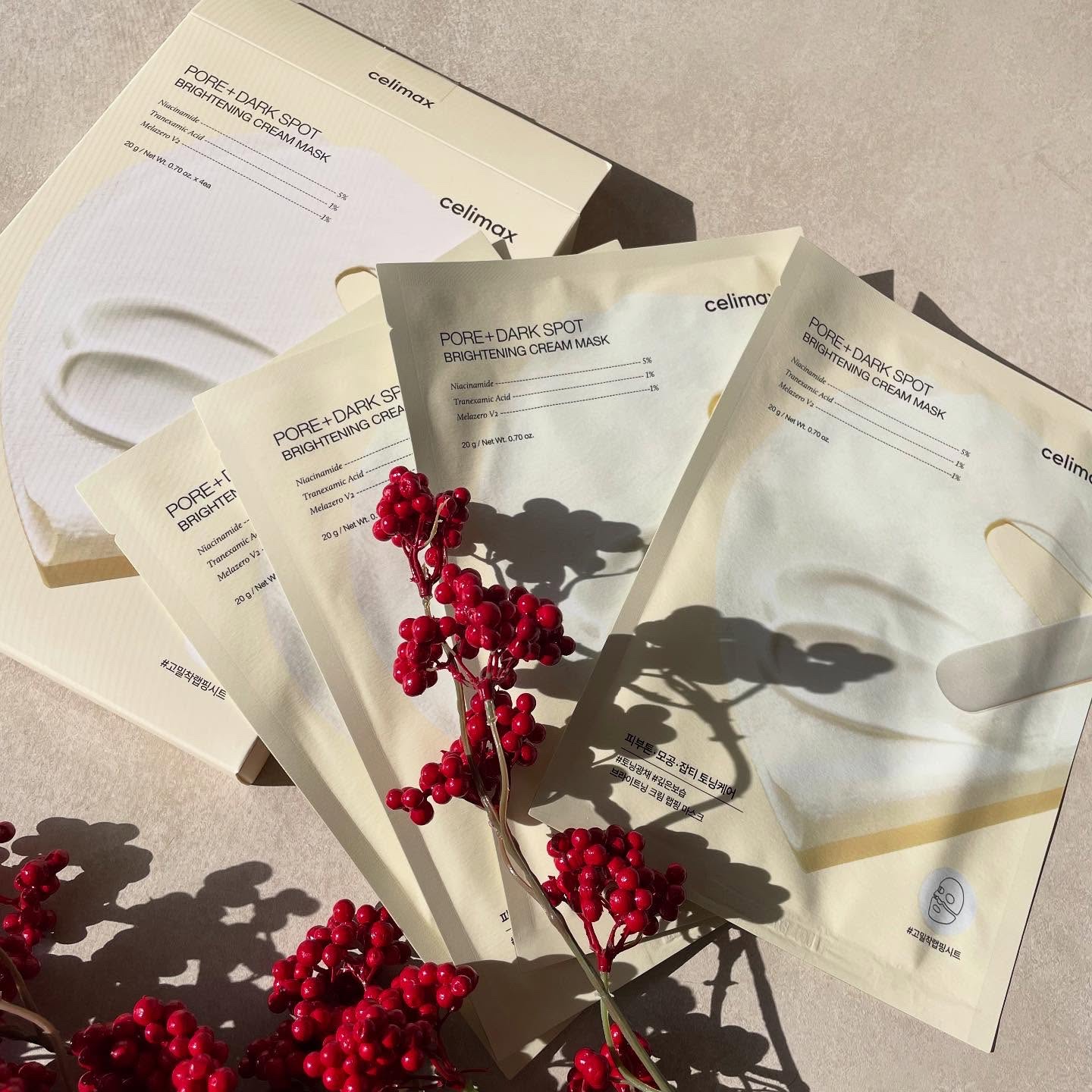 ポアブライトニングシミケアクリームラッピングパック/celimax/シートマスク・パックを使ったクチコミ（2枚目）