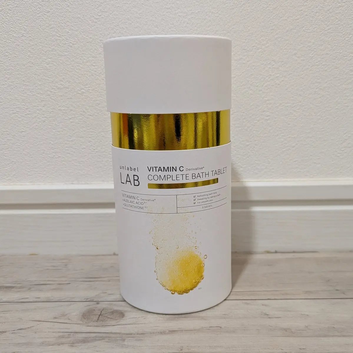 アンレーベル ラボ V バスタブレット/unlabel/炭酸系入浴剤を使ったクチコミ（1枚目）