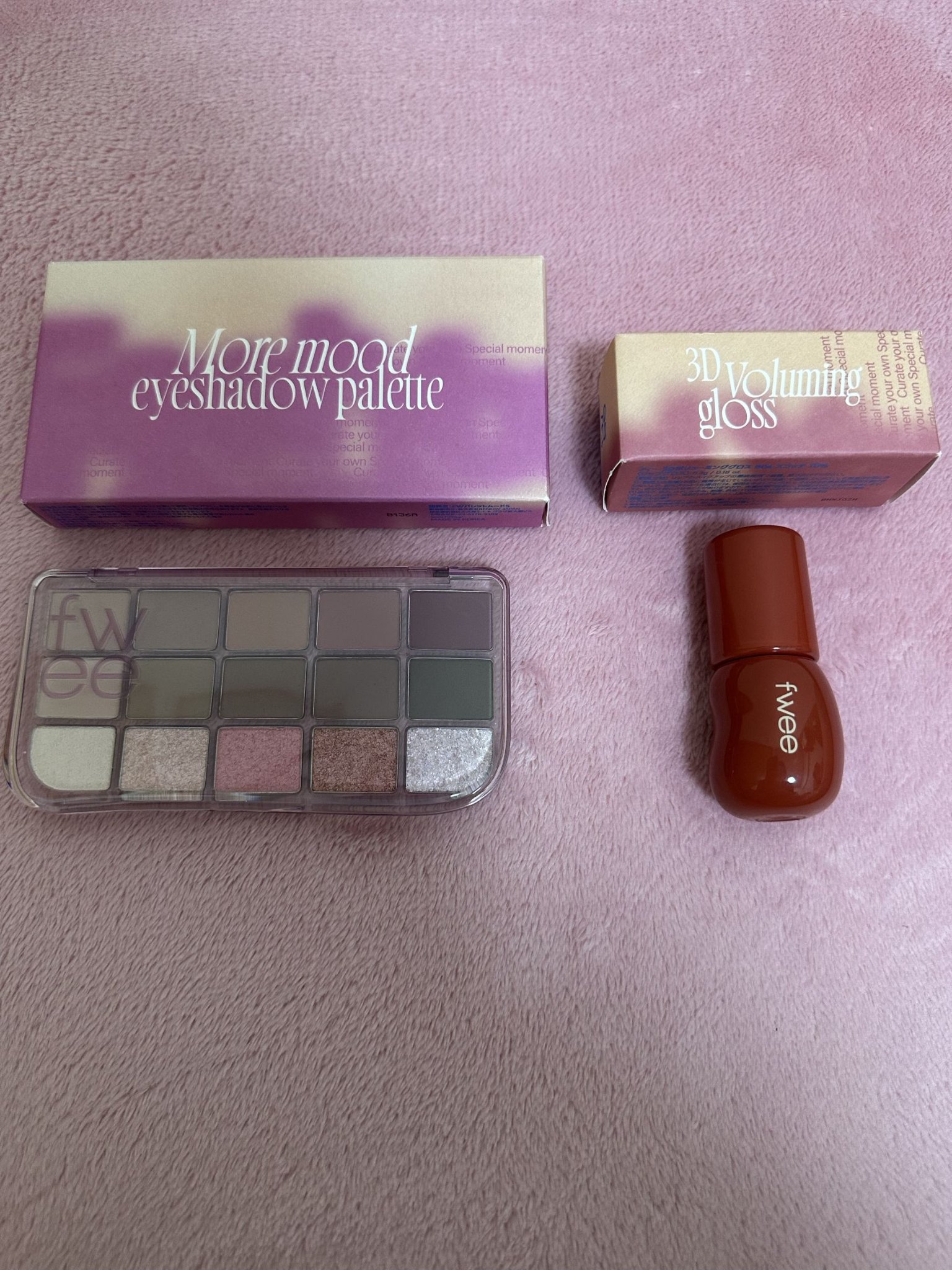 フィー モアムードアイパレット 05 モアザンモーブ/fwee/アイシャドウパレットを使ったクチコミ（1枚目）