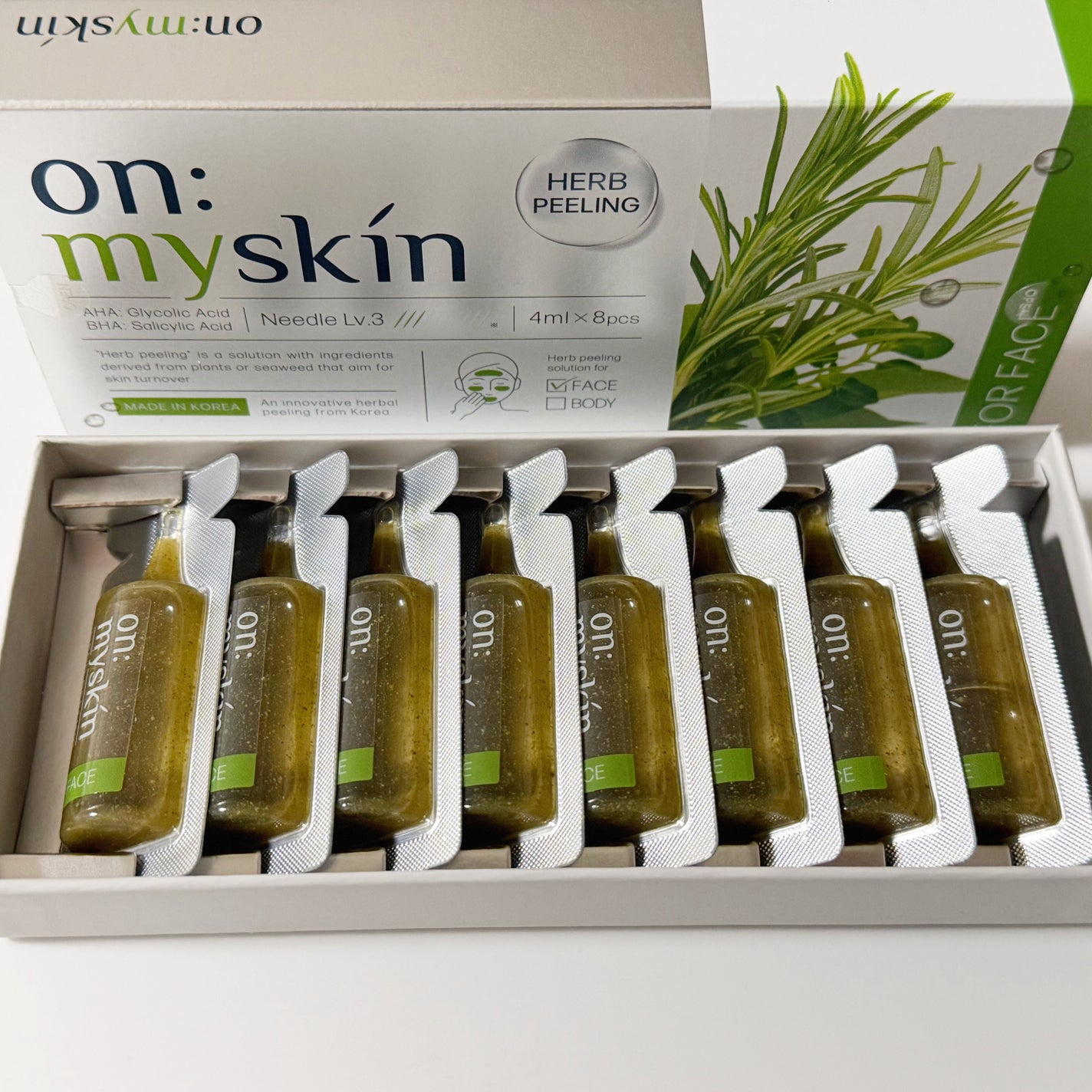 on: myskin ハーブピーリング 8pcs ハーブピーリング|on:myskinの口コミ - on:myskin face用 by み