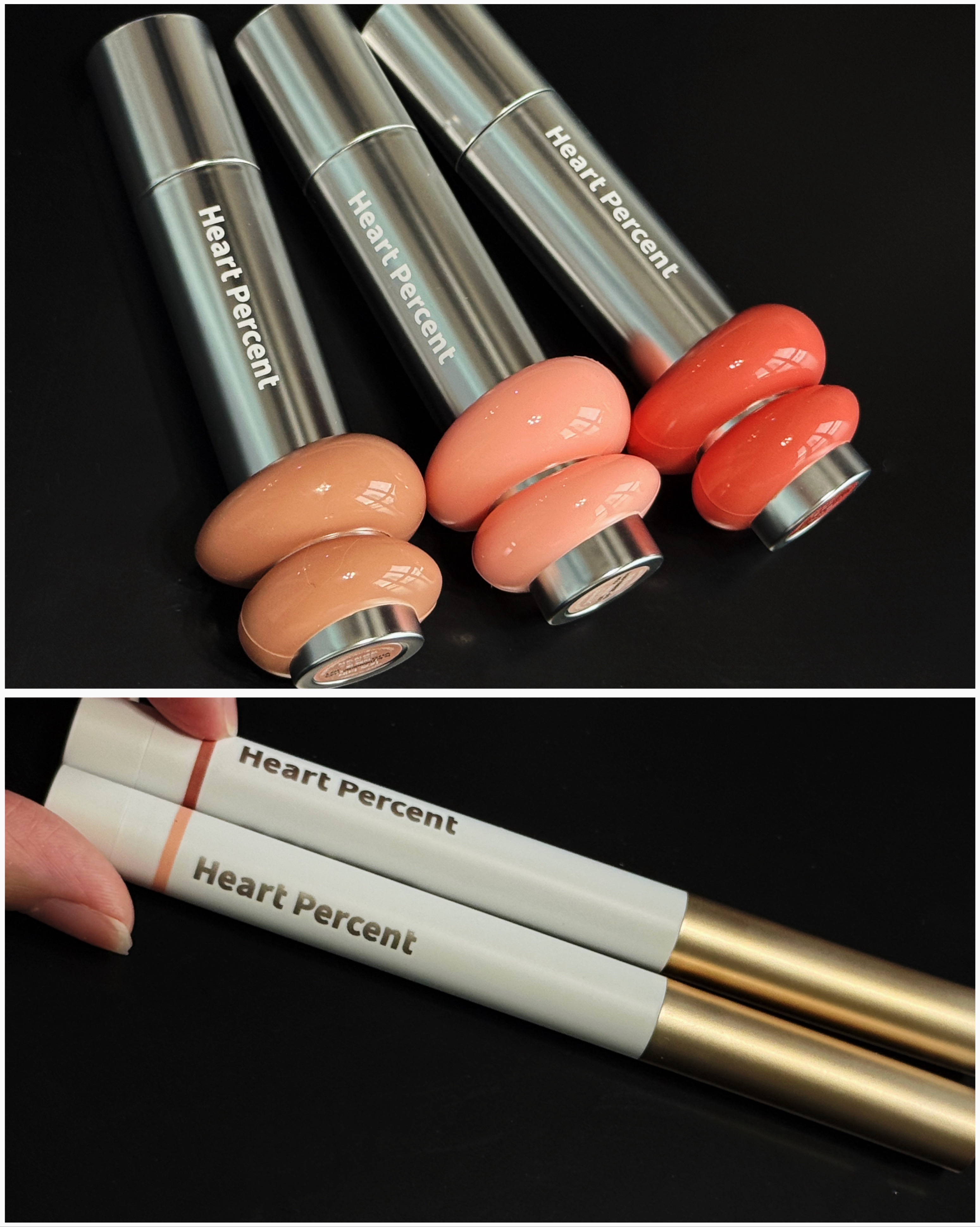 Heart Percentの大人気アイテム😉💖
オフラインで買えるようになったよ〜！！

イエベ向けカラー🎨
ワンウェイグロイティント
▶︎05ロージーボム    
▶︎09 ピーチミルク　
▶︎14  テディモカ　
ベタつかずオイリ