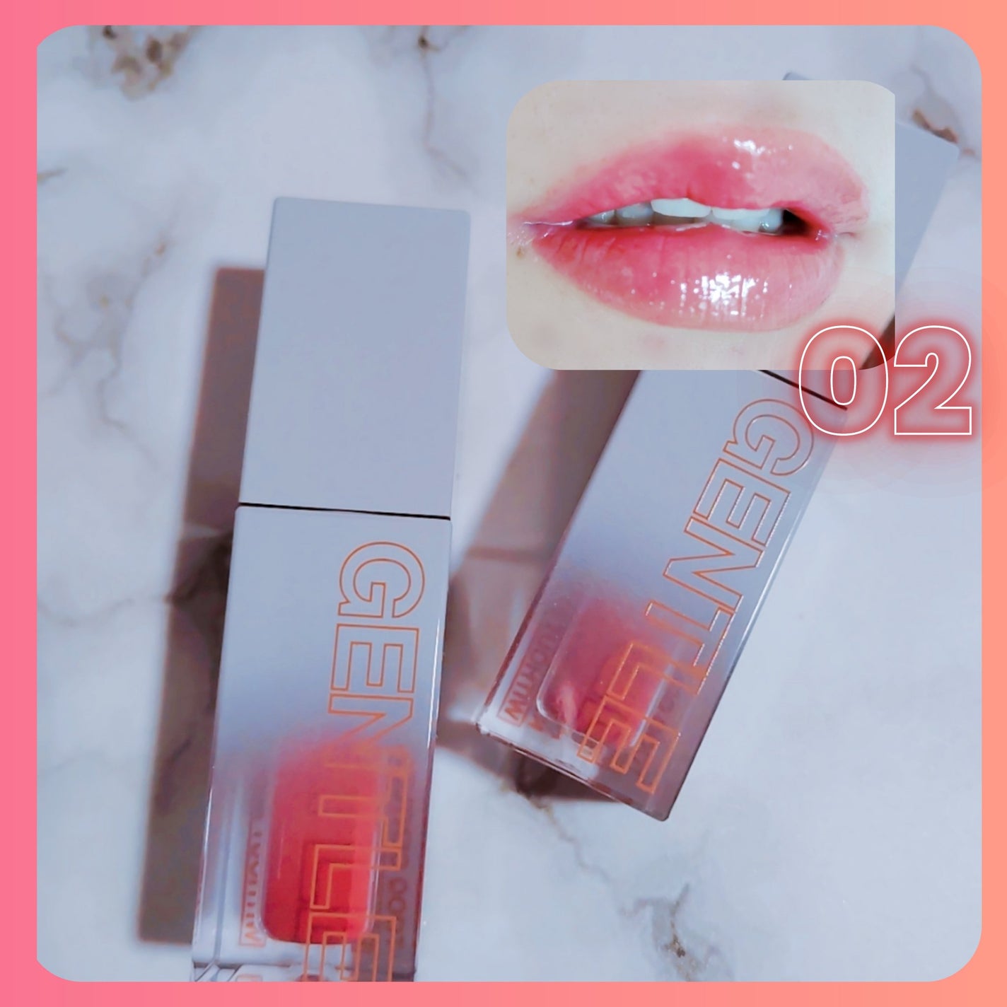 ジェントルキスグロウティント/Tooq/リップティントを使ったクチコミ(4枚目)