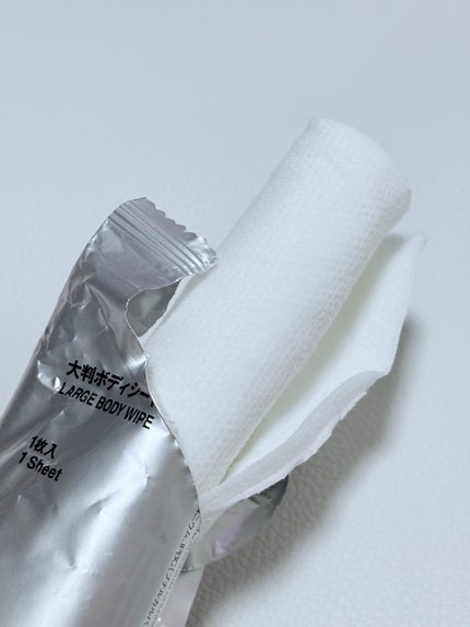 無印良品 大判ボディシート/無印良品/ボディシートを使ったクチコミ(2枚目)