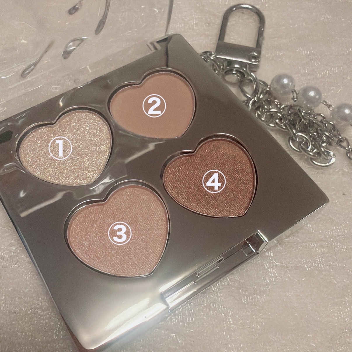 ミニアイシャドウパレット/and us/アイシャドウパレットを使ったクチコミ（2枚目）