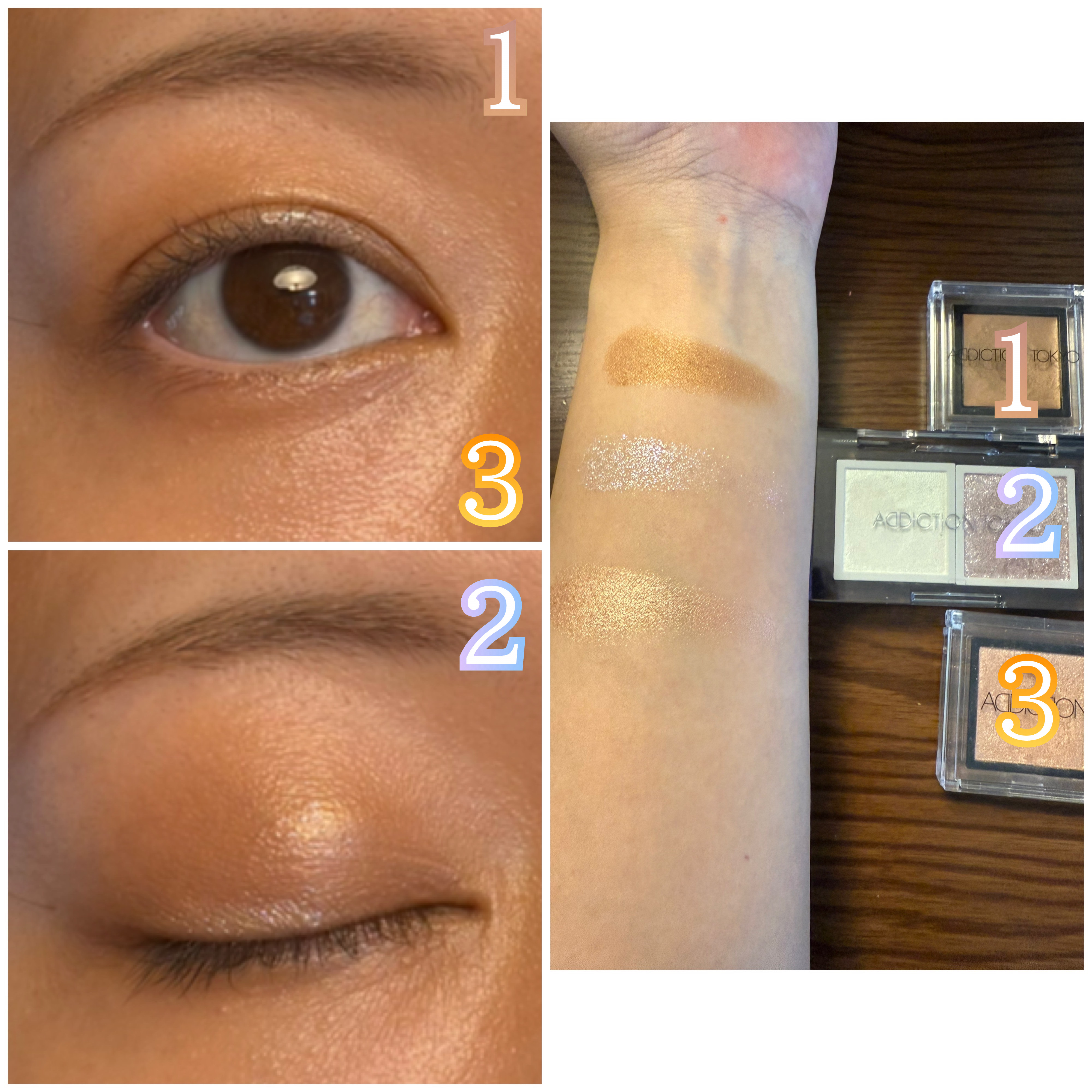 アディクション ザ シングル アイシャドウ スパークル/ADDICTION/単色アイシャドウを使ったクチコミ（2枚目）