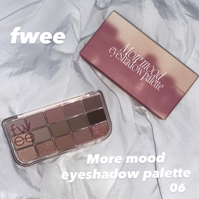 フィー モアムードアイパレット 06 モアザンローズ/fwee/アイシャドウパレットを使ったクチコミ（1枚目）