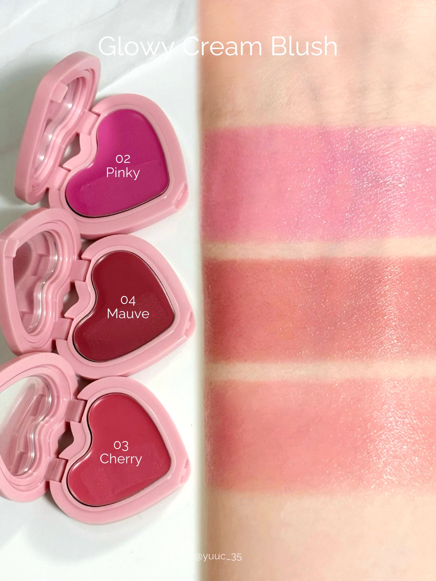 GLOWY CREAM BLUSH/AOU/ジェル・クリームチークを使ったクチコミ(5枚目)