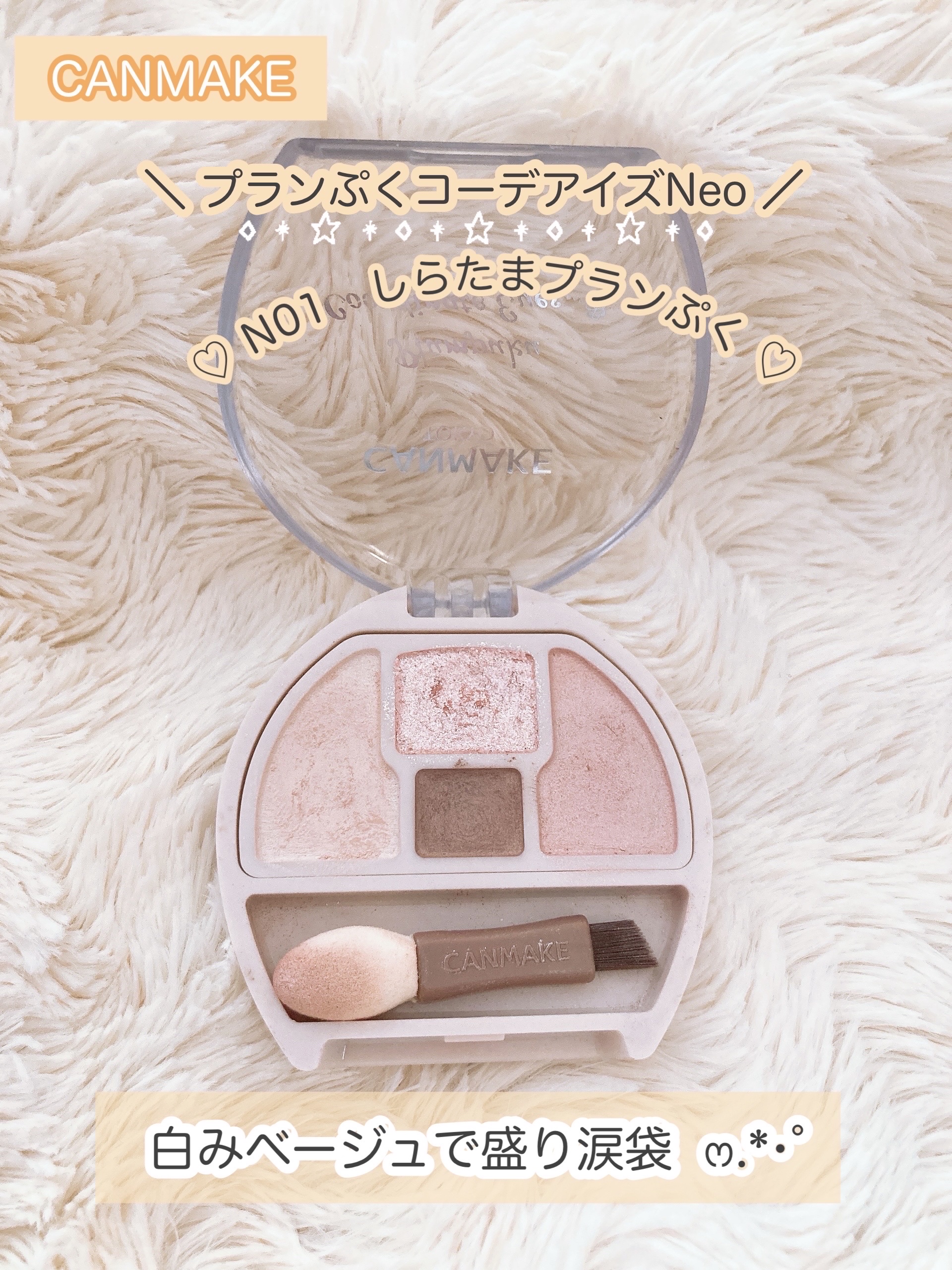 プランぷくコーデアイズNeo/キャンメイク/アイシャドウを使ったクチコミ（1枚目）