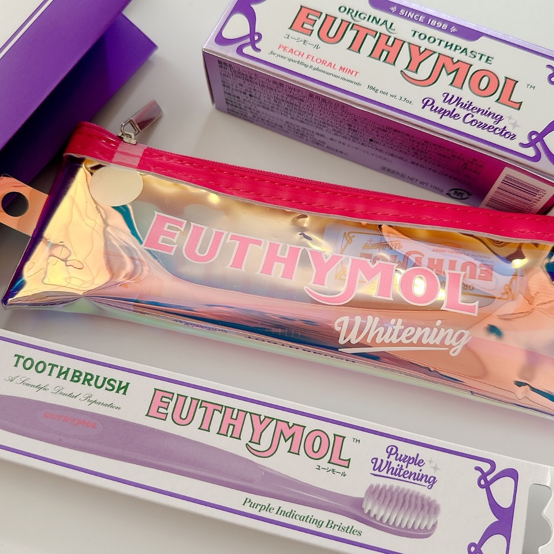 ホワイトパープル歯みがき ピーチフローラルミントの香り/EUTHYMOL/歯磨き粉を使ったクチコミ（2枚目）