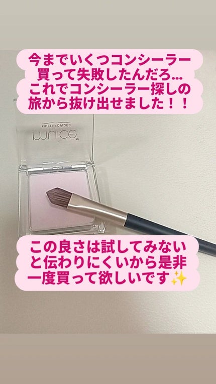 ダブルエンドコンシーラーブラシ/ロージーローザ/メイクブラシを使ったクチコミ(6枚目)