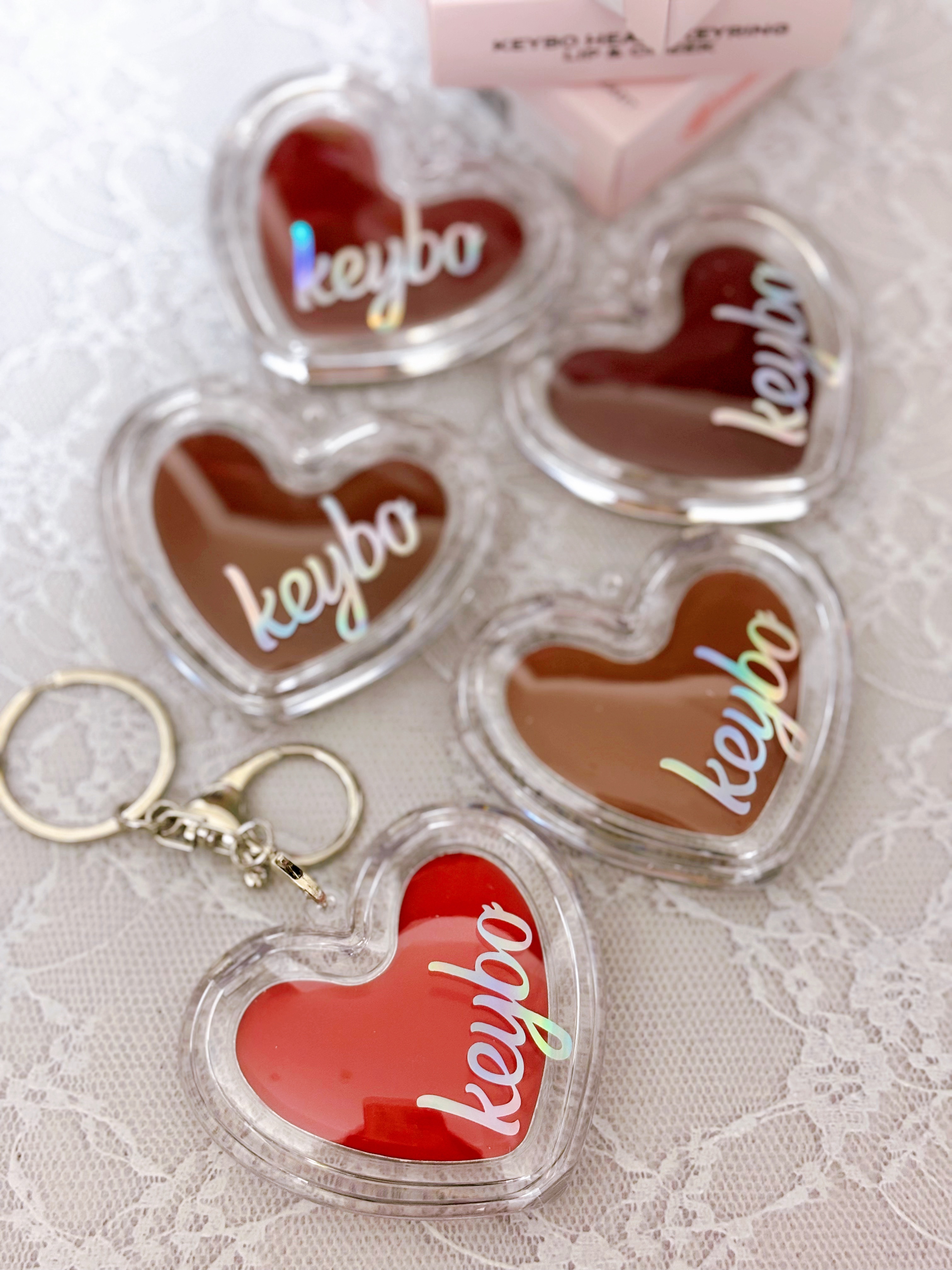 ハートキーリング リップ＆チーク/keybo/口紅を使ったクチコミ（2枚目）