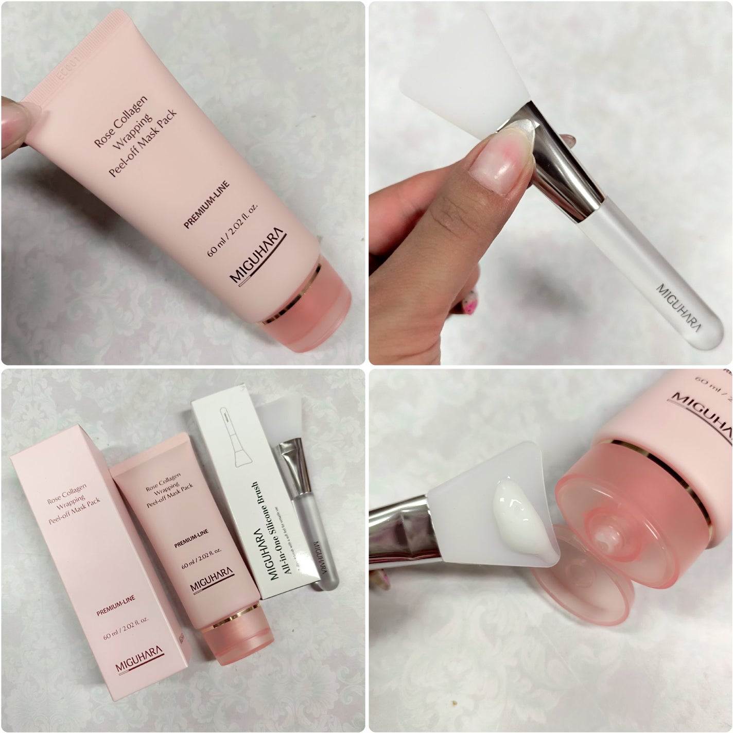 ローズコラーゲンラッピングピールオフマスクパック/MIGUHARA/洗い流すパック・マスクを使ったクチコミ(2枚目)