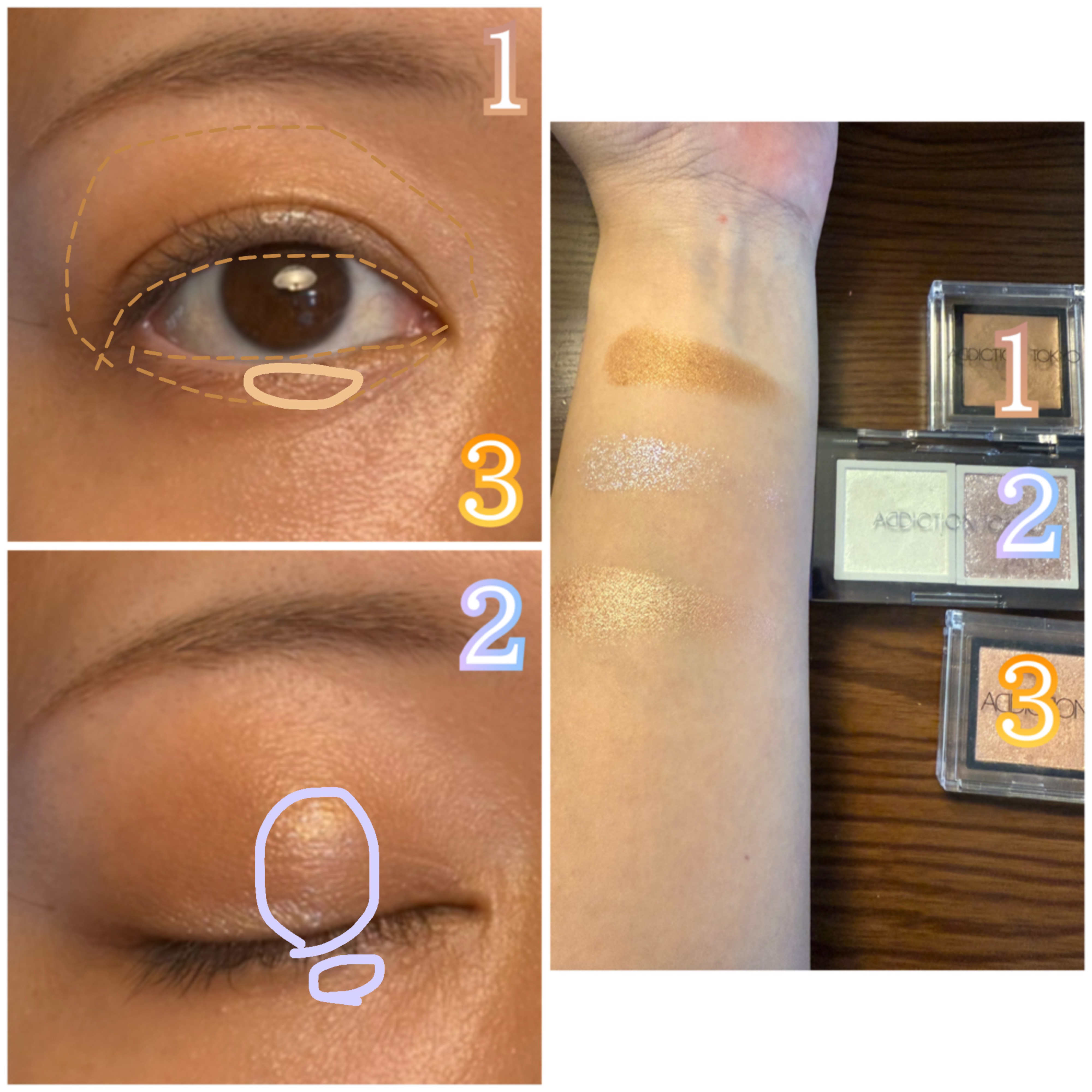 アディクション ザ シングル アイシャドウ スパークル/ADDICTION/単色アイシャドウを使ったクチコミ（3枚目）