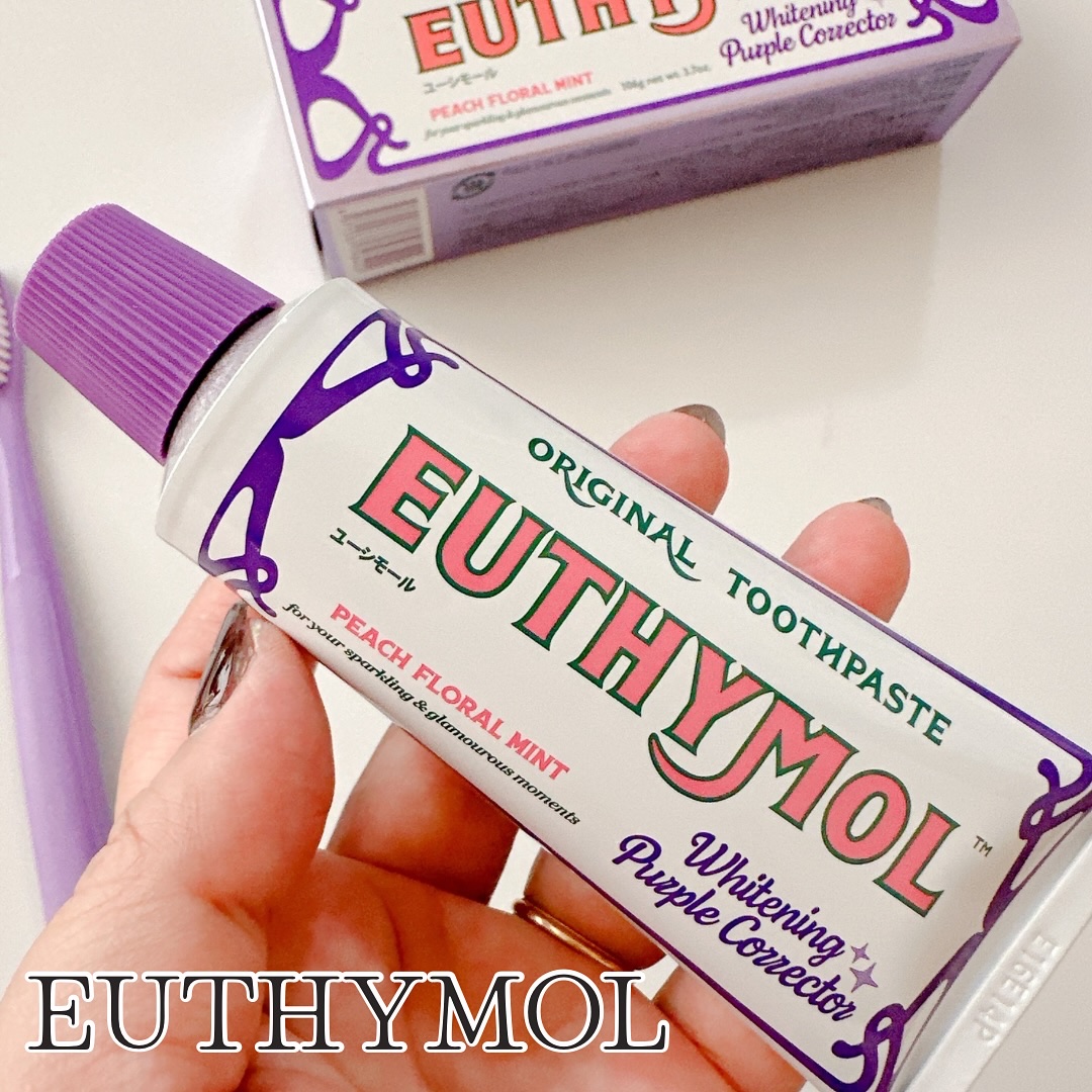 ホワイトパープル歯みがき ピーチフローラルミントの香り/EUTHYMOL/歯磨き粉を使ったクチコミ（1枚目）