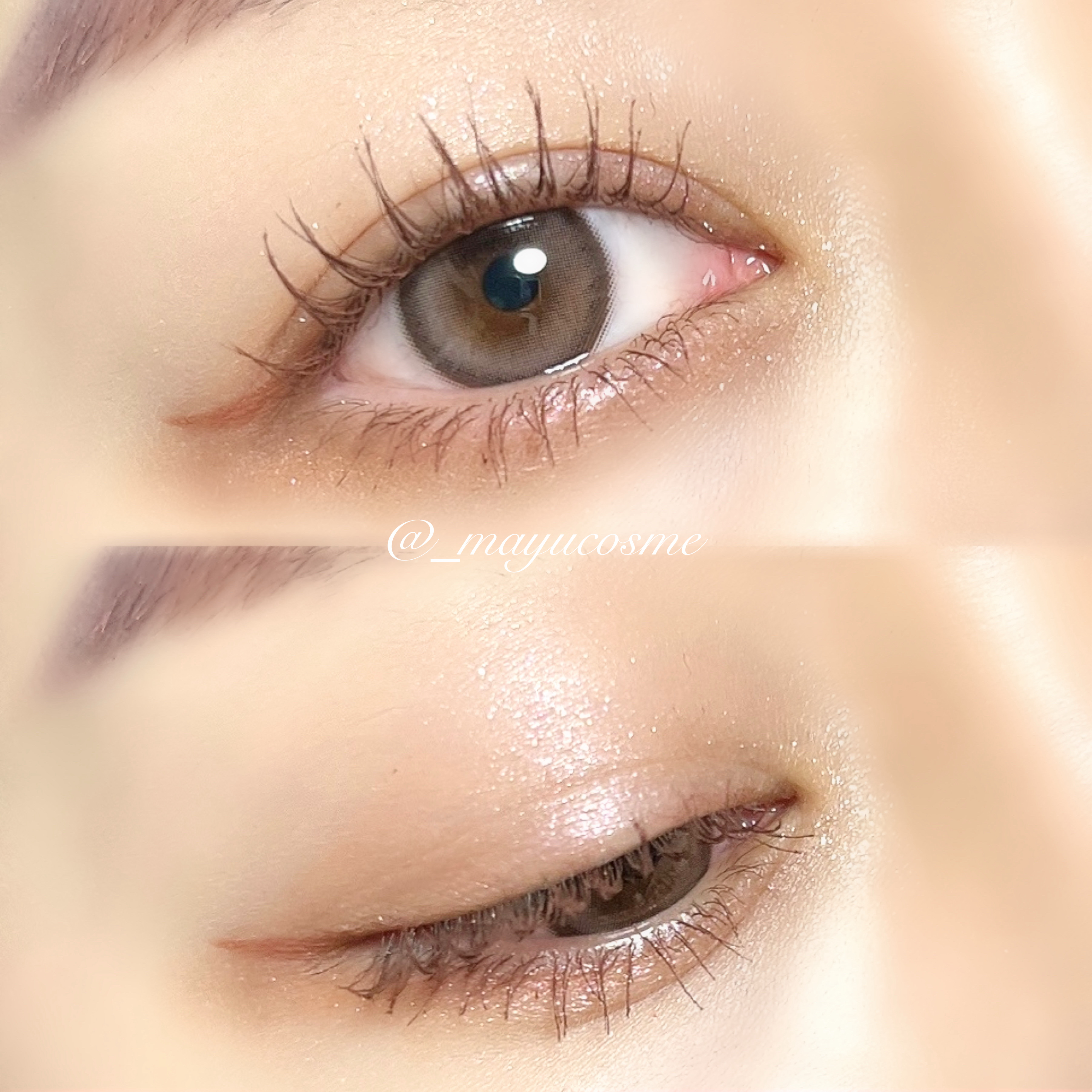 ブリンクリームパウダーシャドウ/BLING GLOW/単色アイシャドウを使ったクチコミ（3枚目）