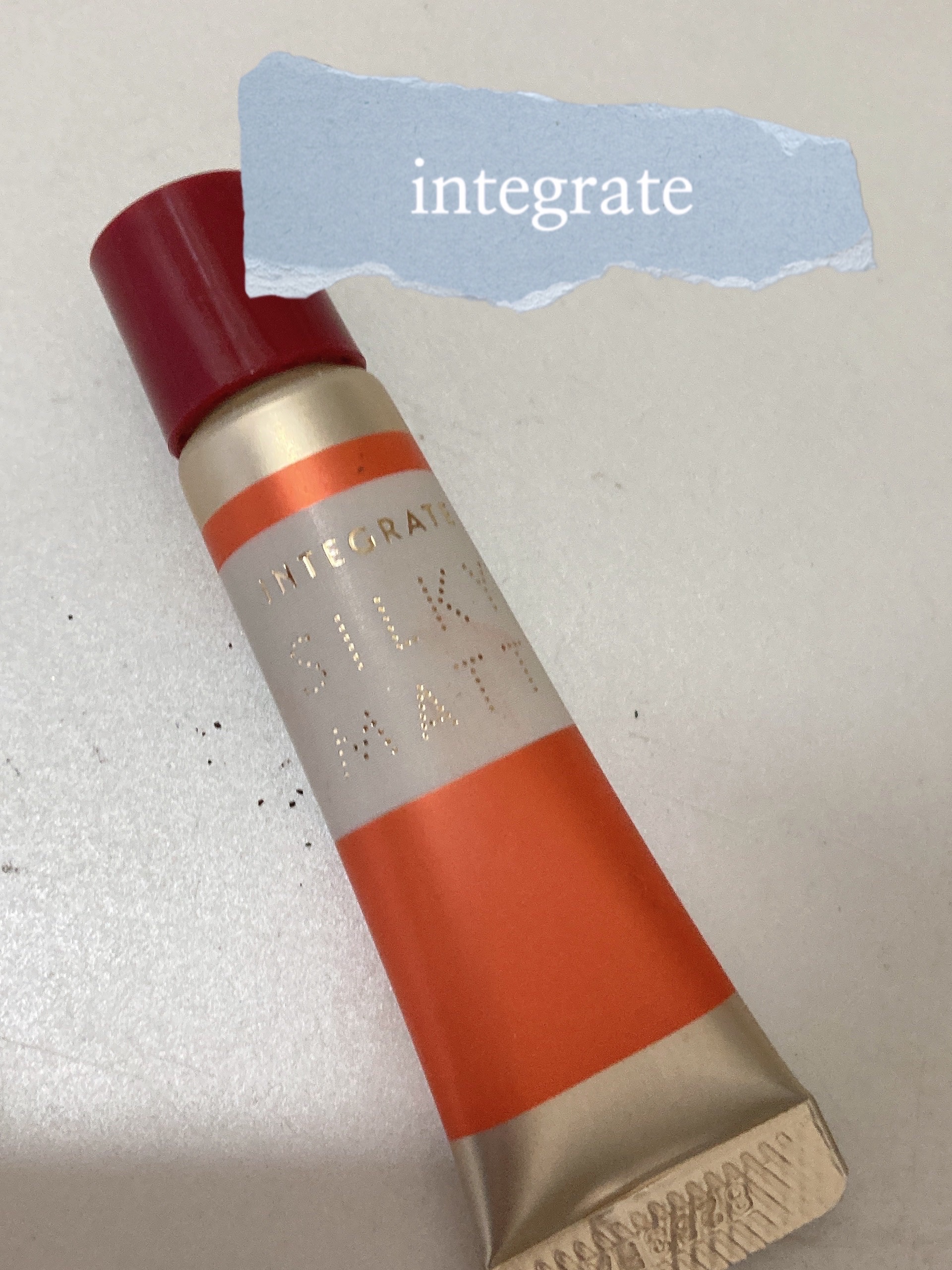 シルキーマットリップ OR481 サンシャインオレンジ/インテグレート/口紅を使ったクチコミ（1枚目）