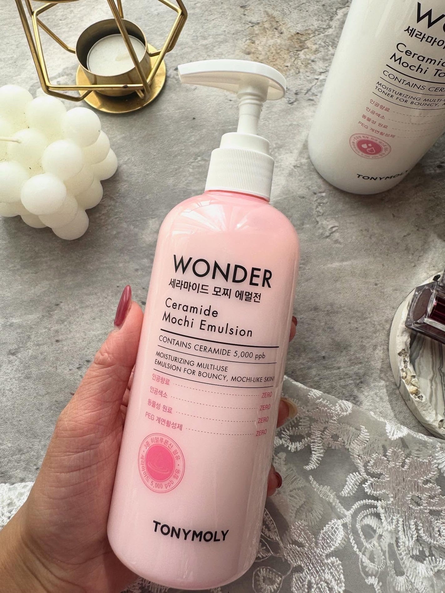 Wonder Ceramide Mochi Toner(トニーモリーワンダーCモチトナー)/TONYMOLY/化粧水を使ったクチコミ(5枚目)