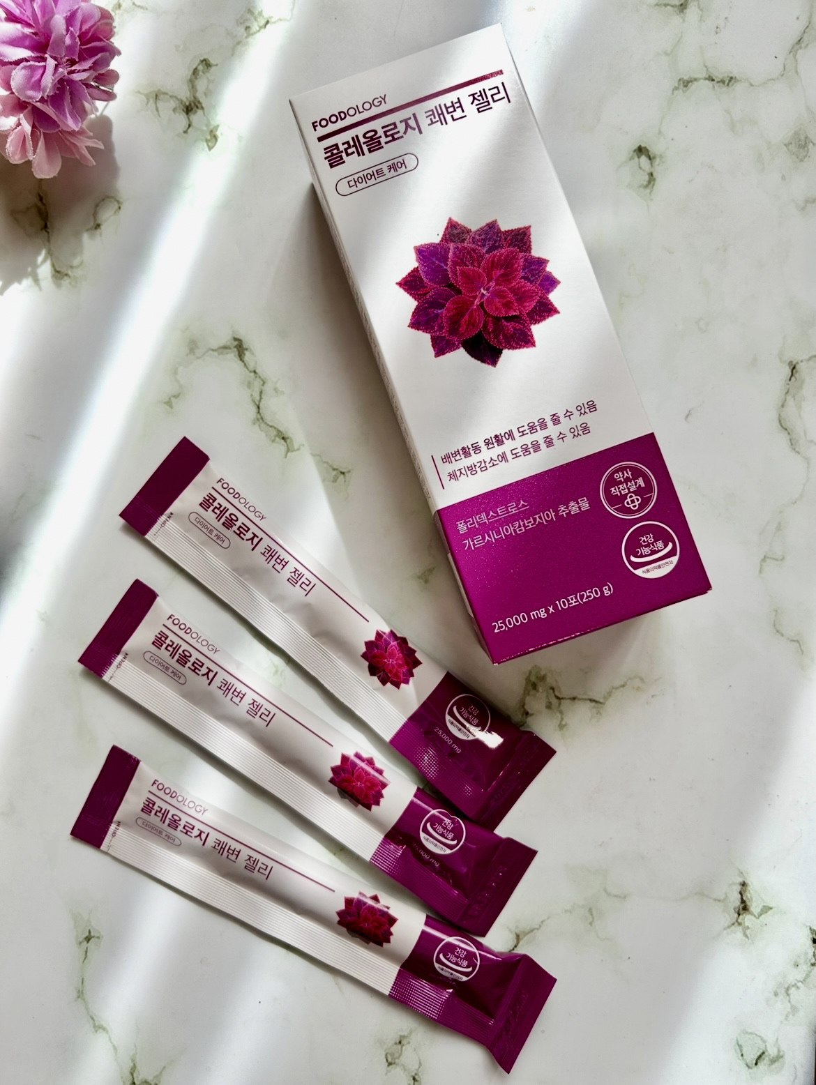 コレオロジー快調ゼリー/FOODOLOGY/健康サプリメントを使ったクチコミ（1枚目）