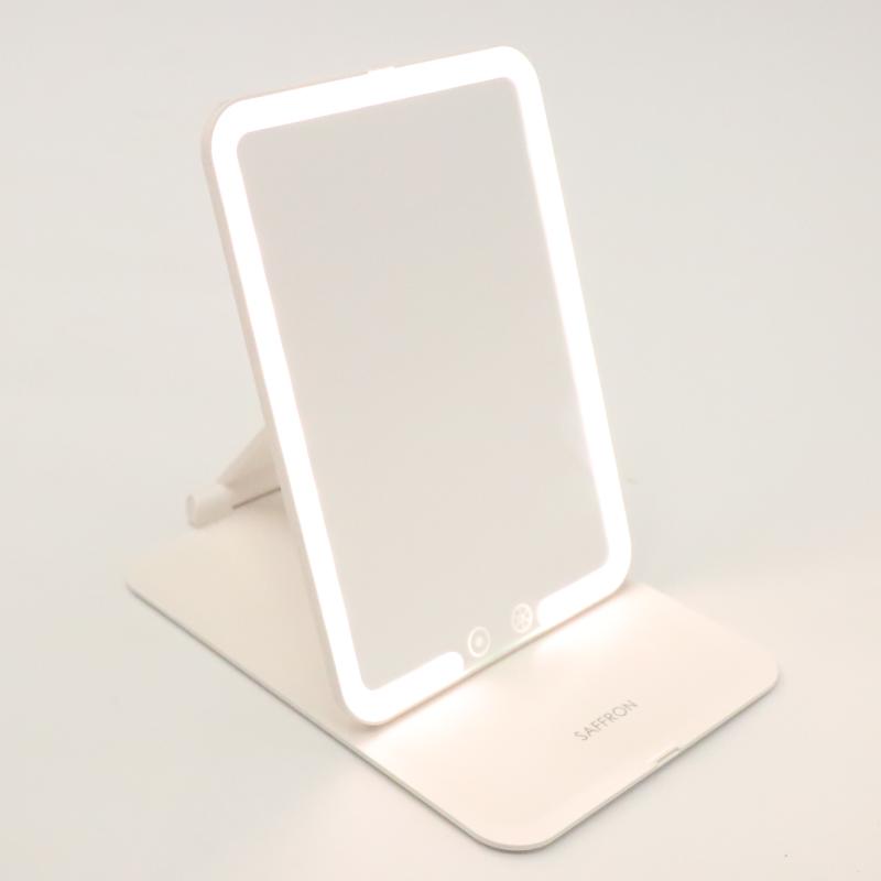 ヒロ・コーポレーション 【SAFFRON】折りたたみLEDミラー(角型)　HDL-7509