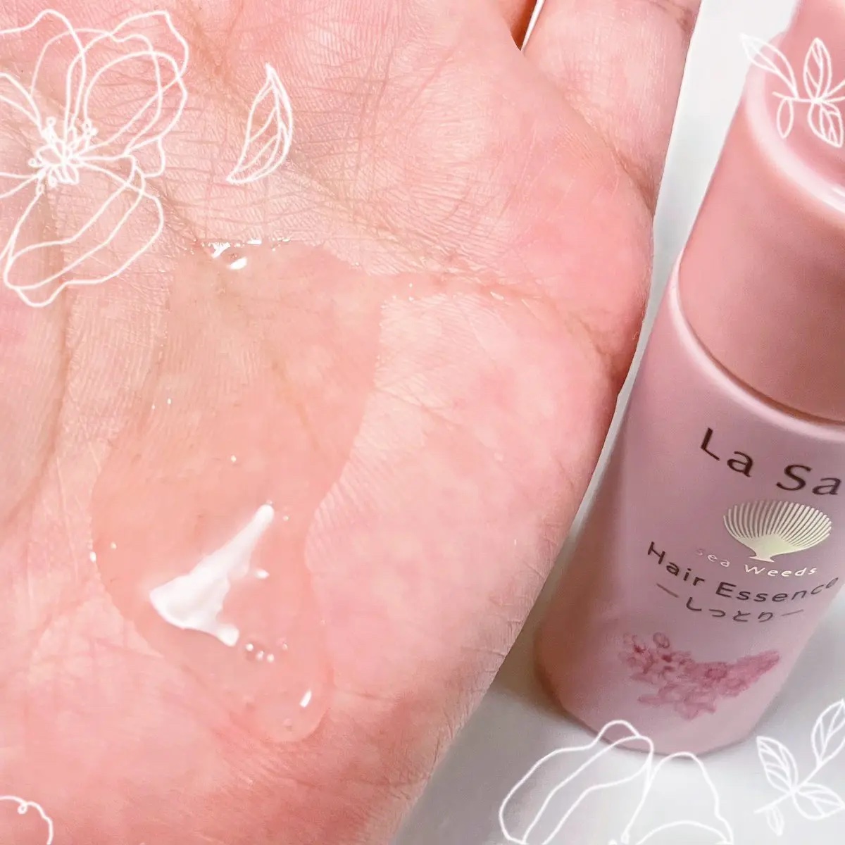 ラサーナ ラサーナ 海藻 ヘア エッセンス しっとり フラワーライチの香りのクチコミ「#PR  #ラサーナ
 キャンペーンで頂きました🌸

数量限定
海藻 ヘア エッセンス しっと.....」（2枚目）