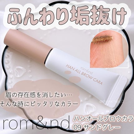 ハンオールブロウカラ/rom&nd/眉マスカラを使ったクチコミ(1枚目)