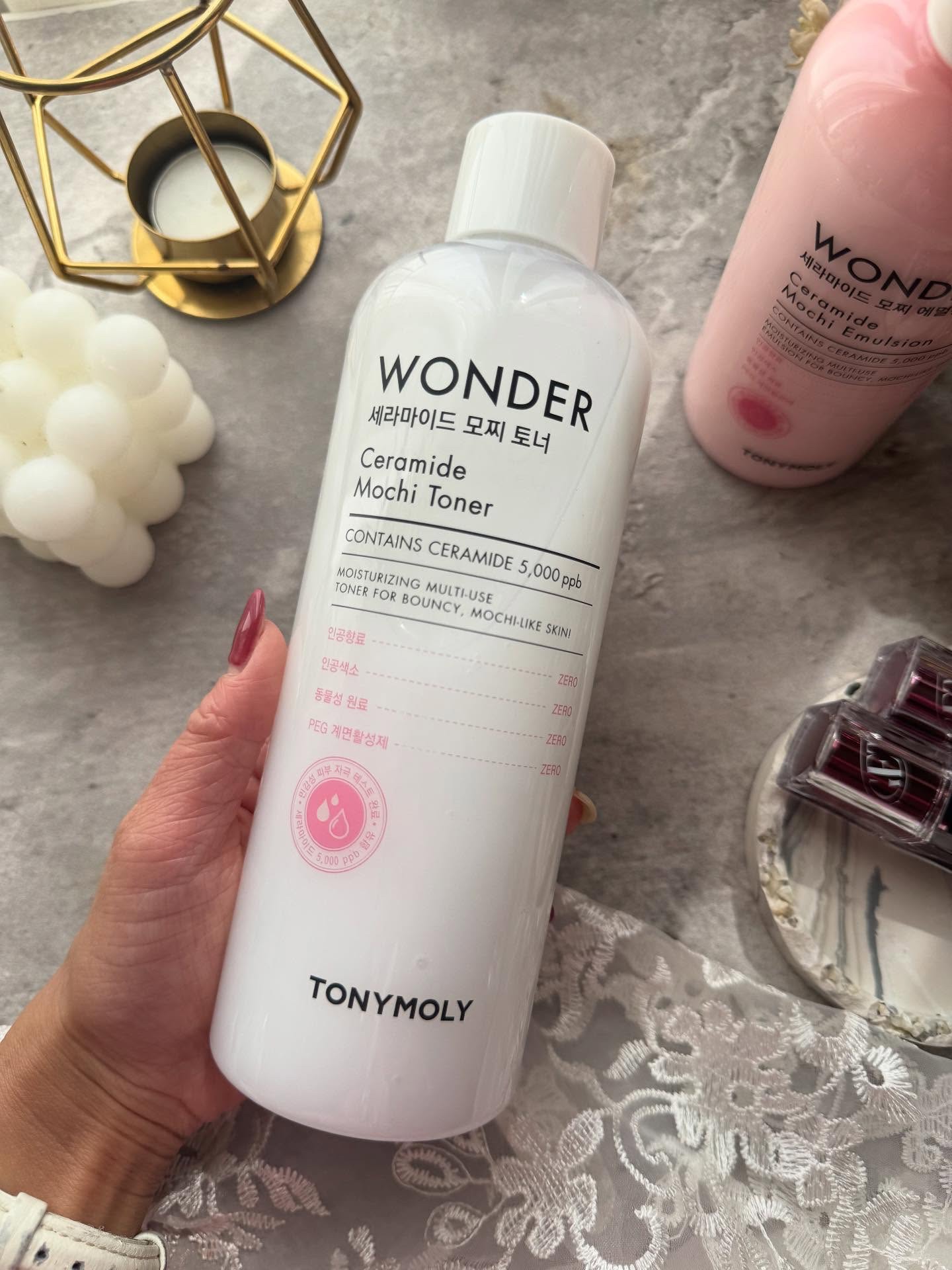 Wonder Ceramide Mochi Toner（トニーモリーワンダーCモチトナー）/TONYMOLY/化粧水を使ったクチコミ（3枚目）