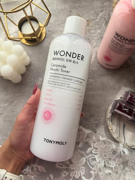 Wonder Ceramide Mochi Toner(トニーモリーワンダーCモチトナー)/TONYMOLY/化粧水を使ったクチコミ(3枚目)